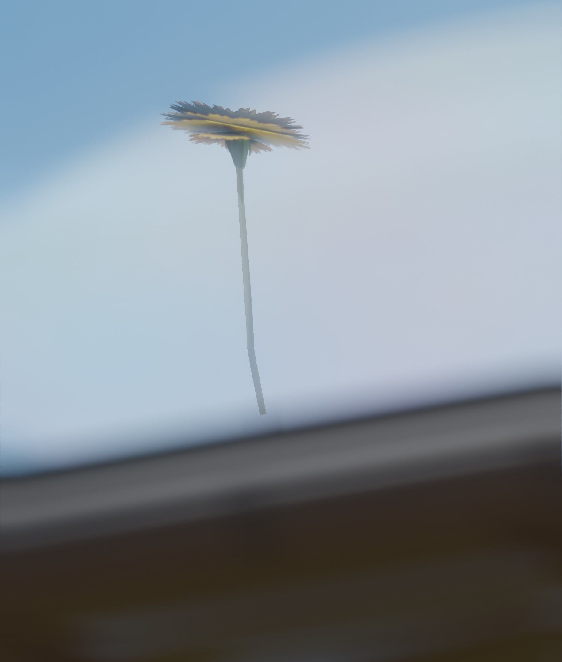 Low-Poly Dandelion Flower Version 2 - Object 8 Low-poly 3D model_15