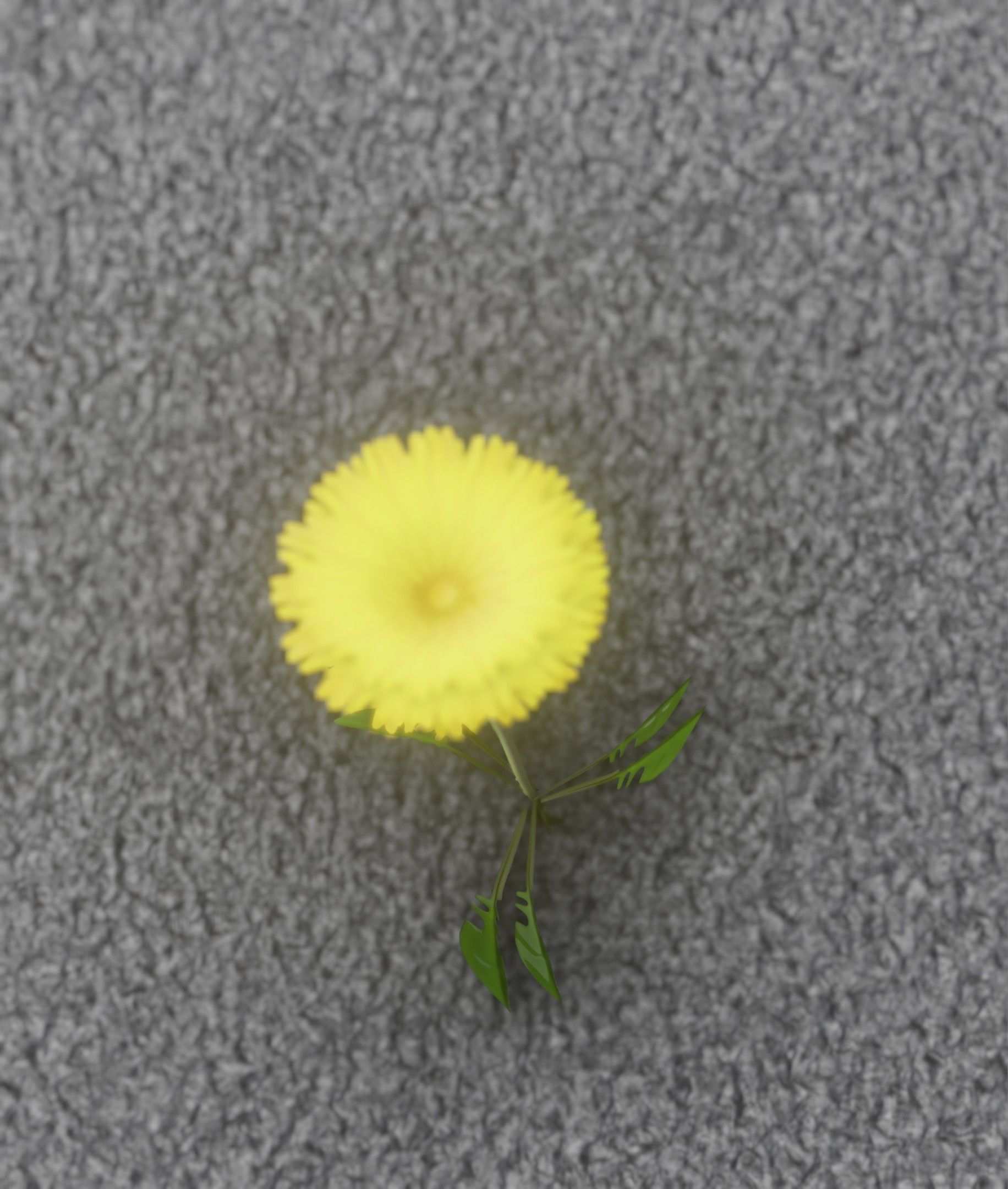Low-Poly Dandelion Flower Version 3 - Object 9 Low-poly 3D model_28