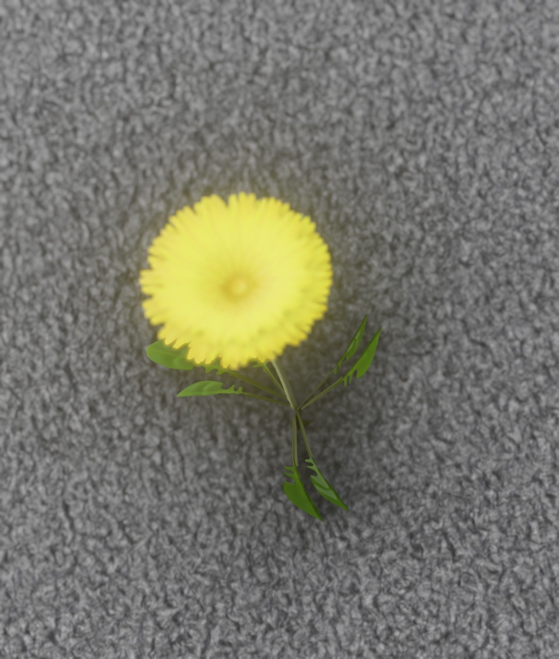 Low-Poly Dandelion Flower Version 3 - Object 9 Low-poly 3D model_27
