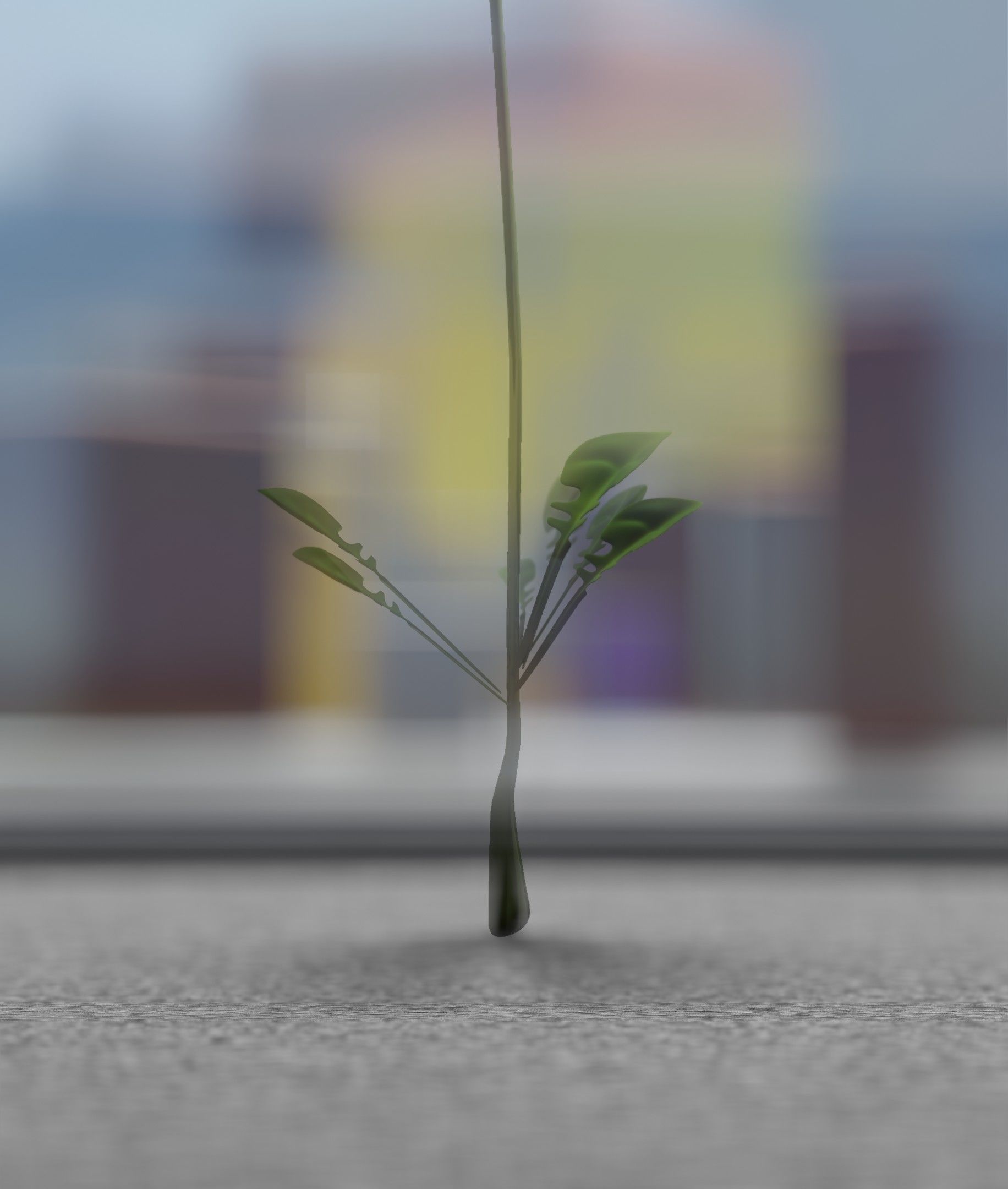 Low-Poly Dandelion Flower Version 4 - Object 10 Low-poly 3D model_38