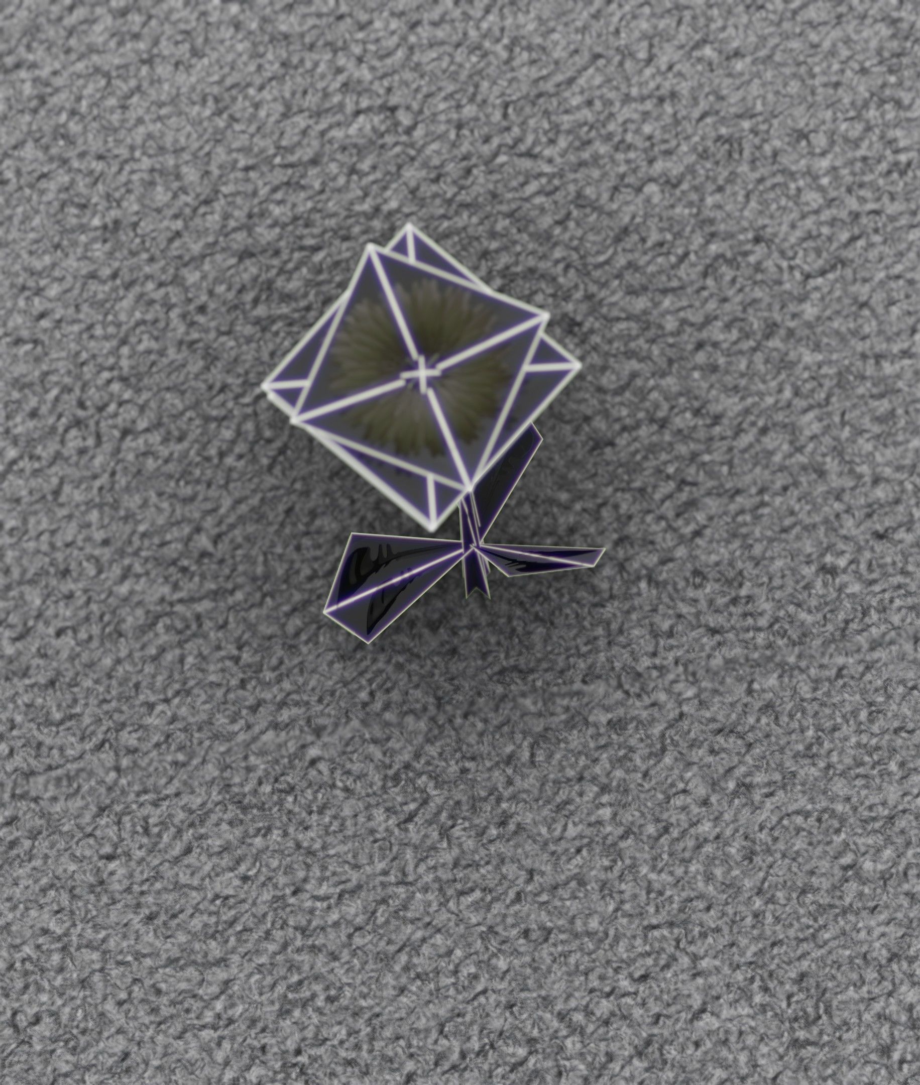 Low-Poly Dandelion Flower Version 4 - Object 10 Low-poly 3D model_23