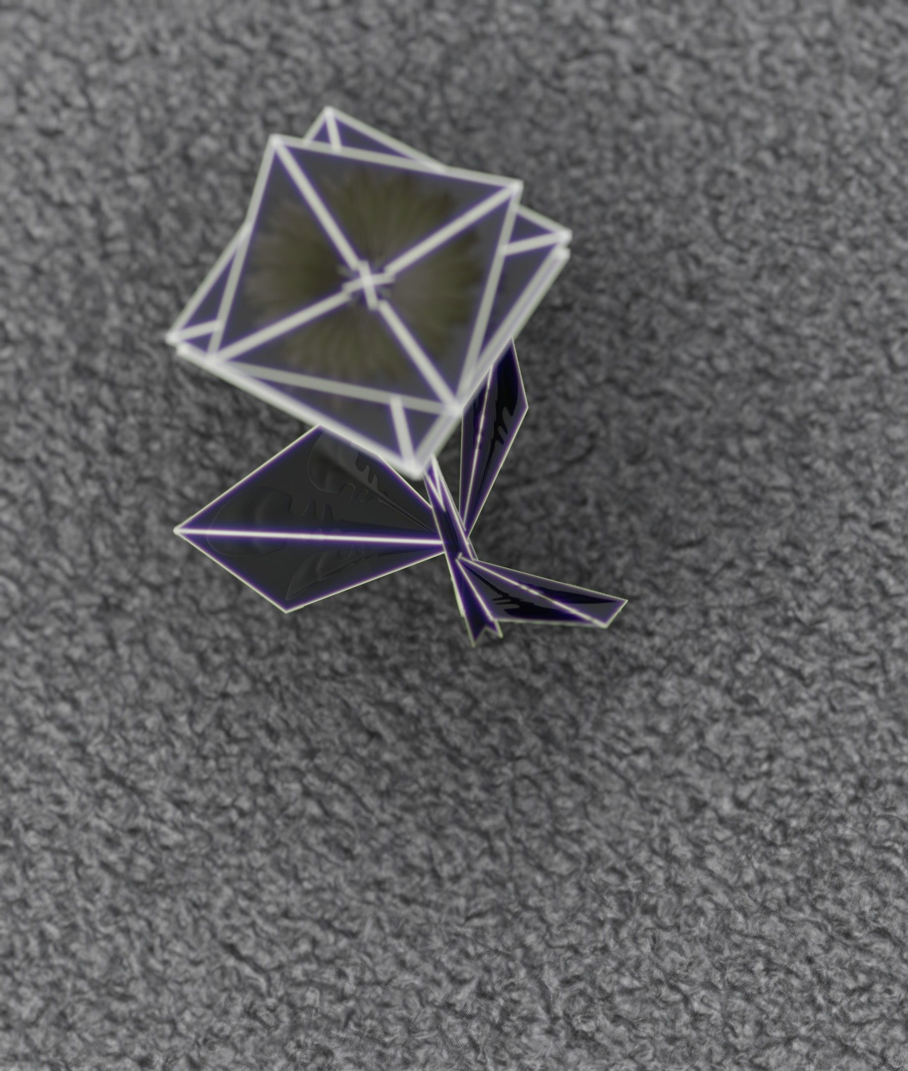 Low-Poly Dandelion Flower Version 4 - Object 10 Low-poly 3D model_19