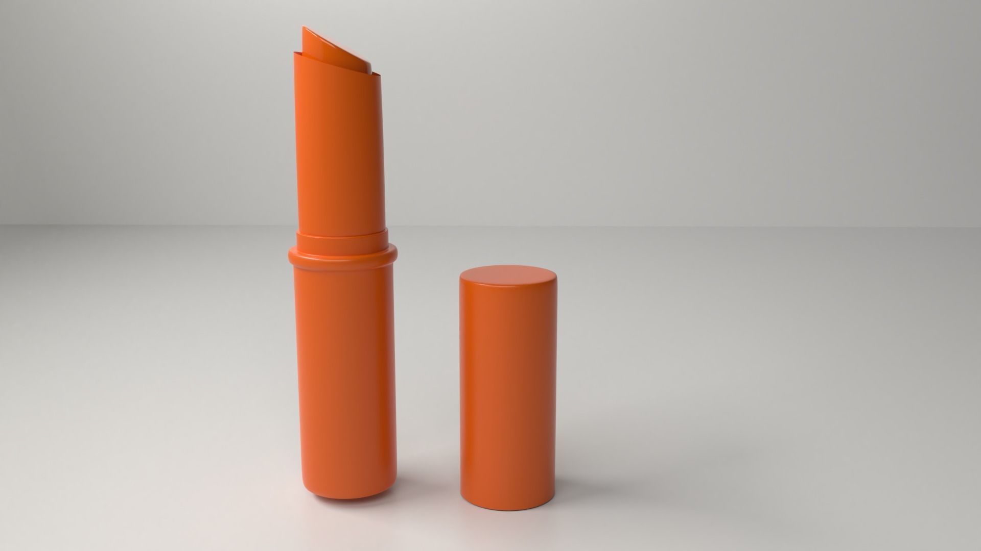 Lipstick 1 - Orange  3D model_2