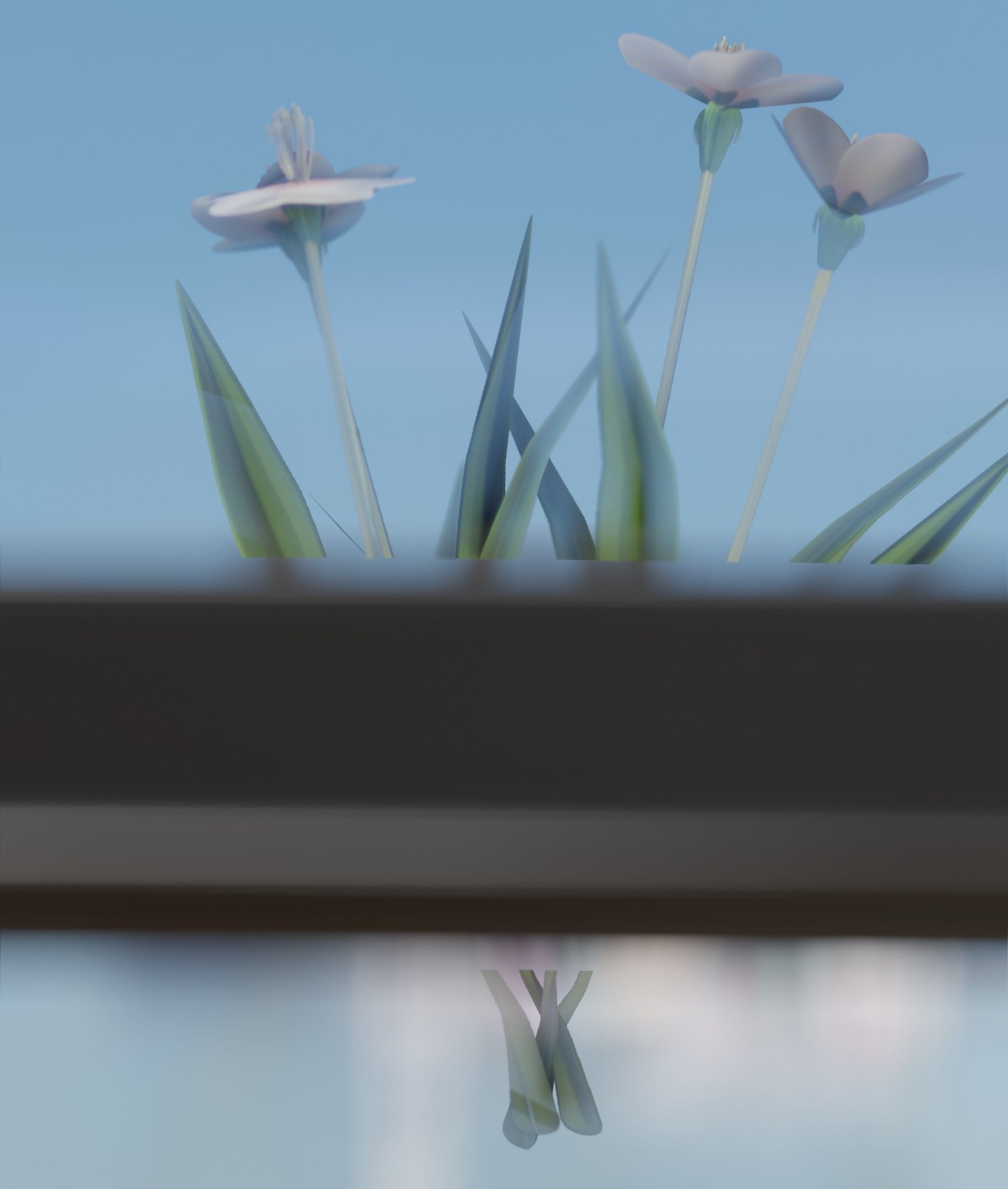 White Flowers - Verion 6 - Object 16 Low-poly 3D model_23