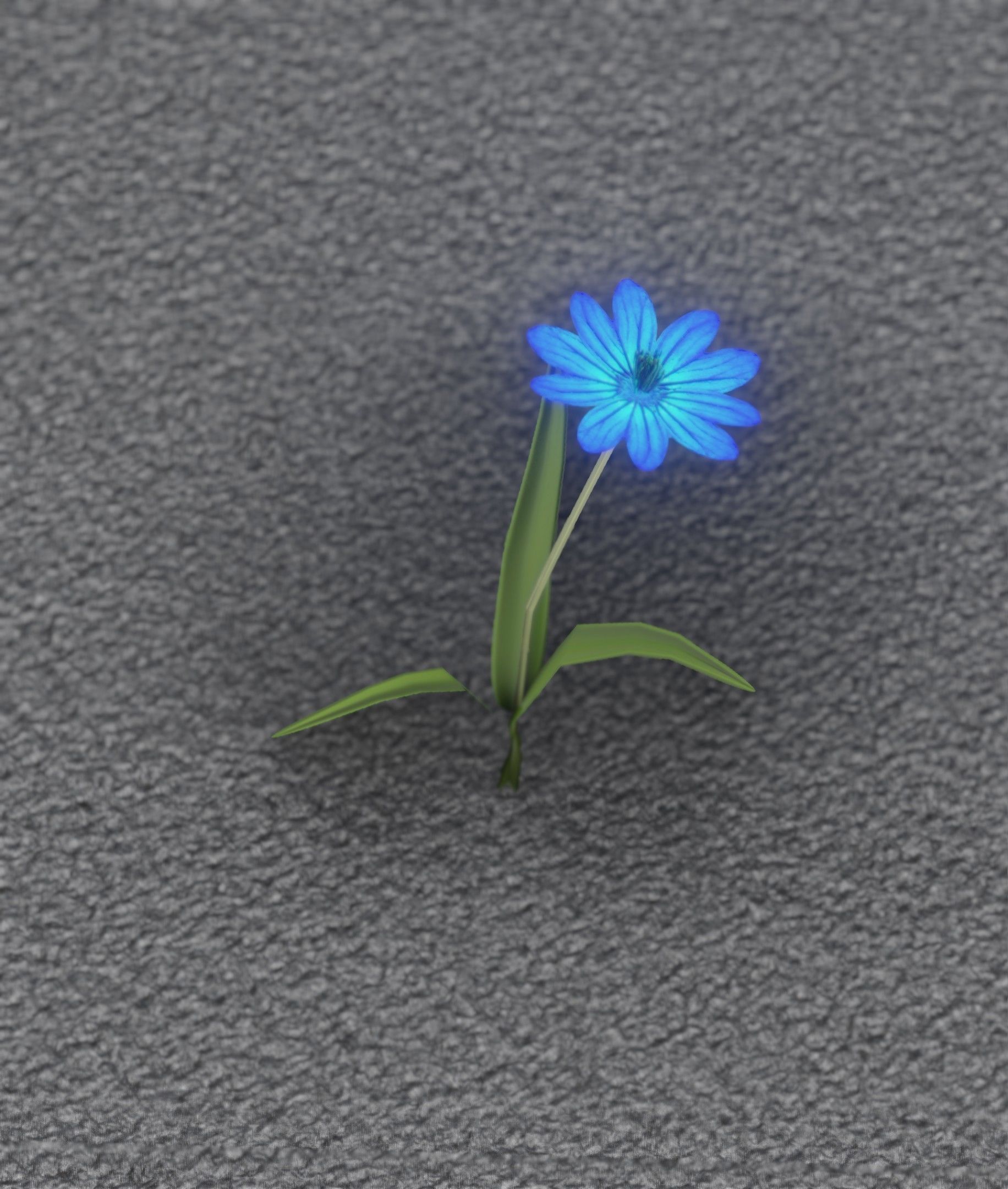 Blue Flower - Verion 2 - Object 17 Low-poly 3D model_54