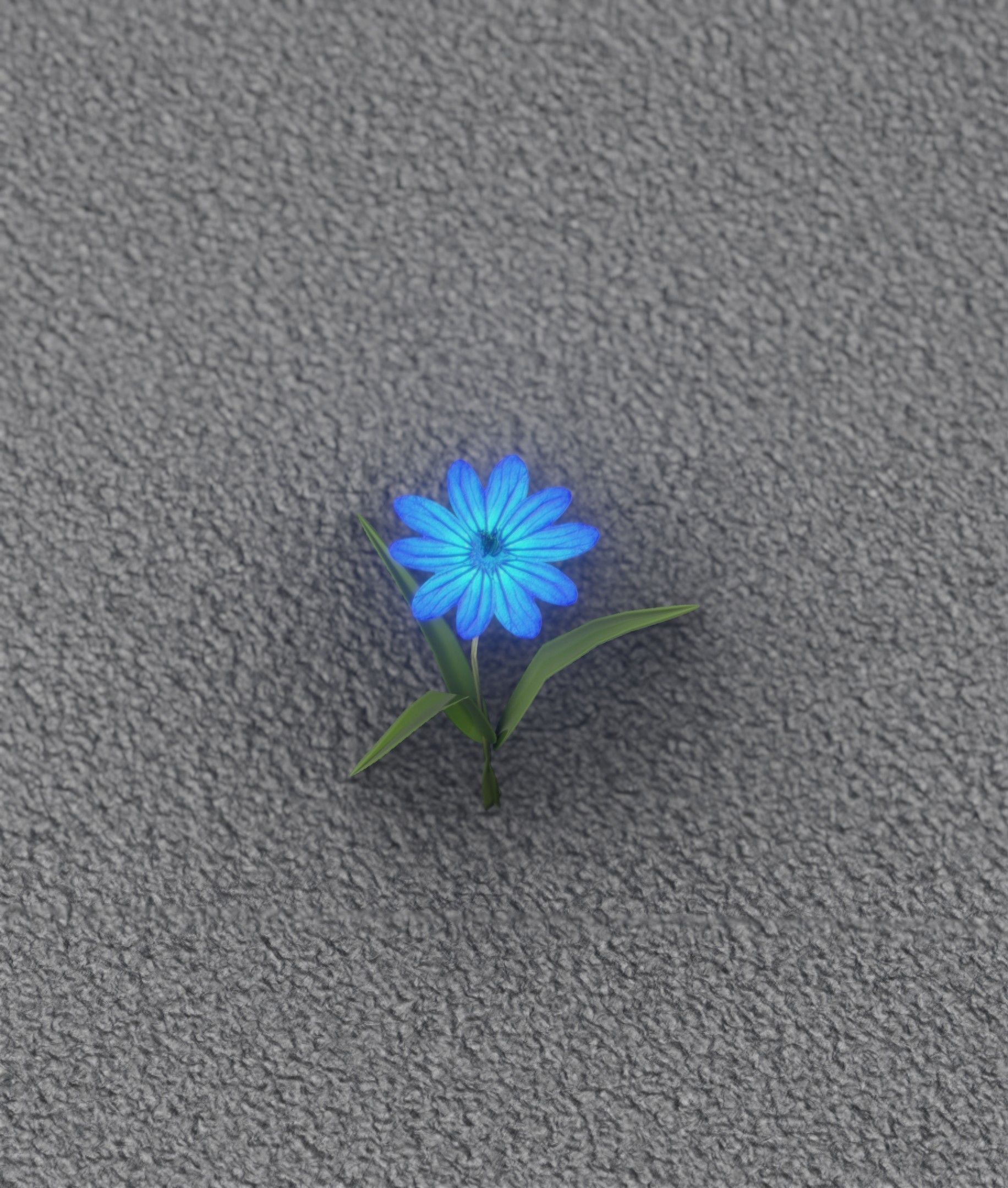 Blue Flower - Verion 2 - Object 17 Low-poly 3D model_10