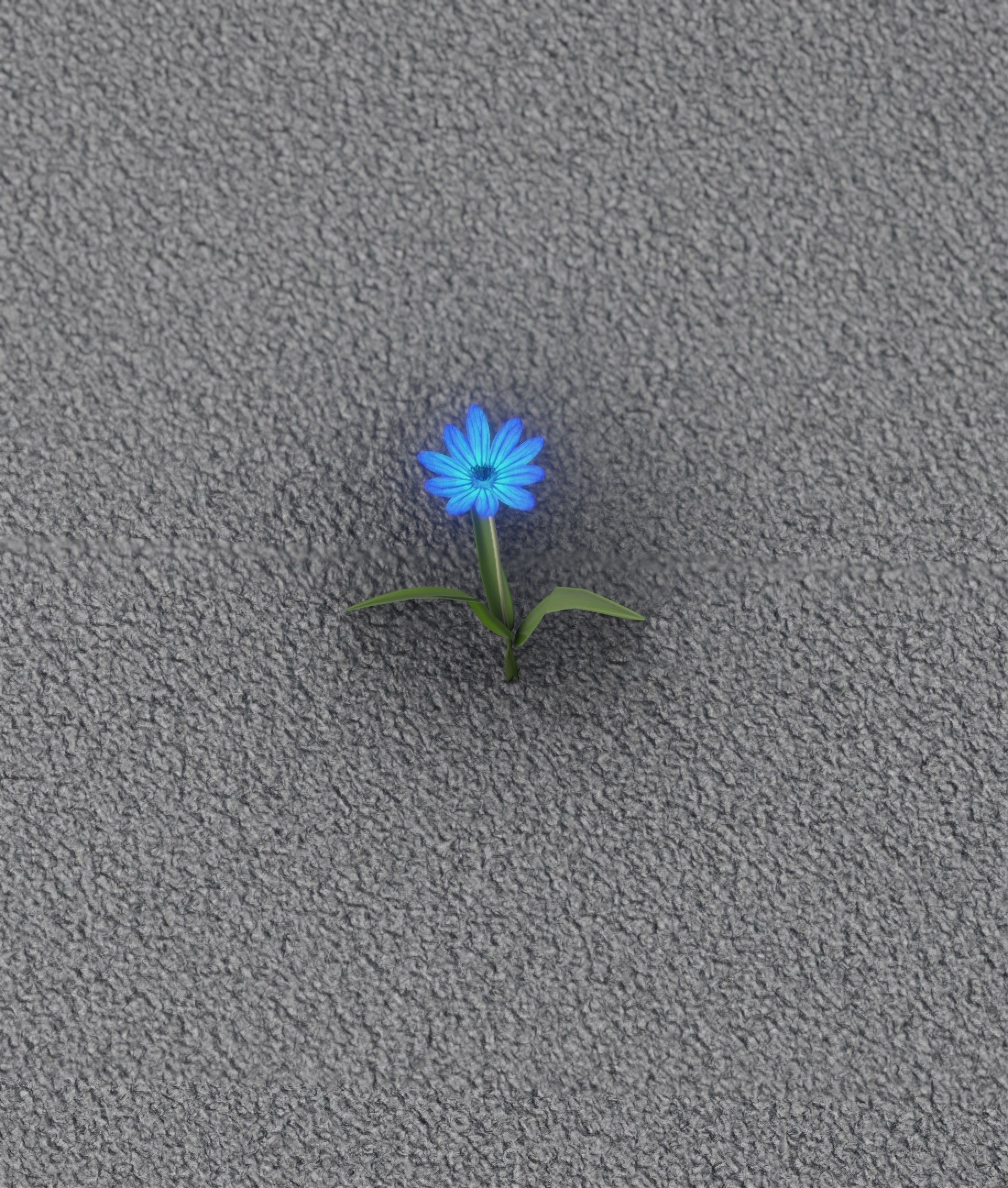 Blue Flower - Verion 3 - Object 18 Low-poly 3D model_11