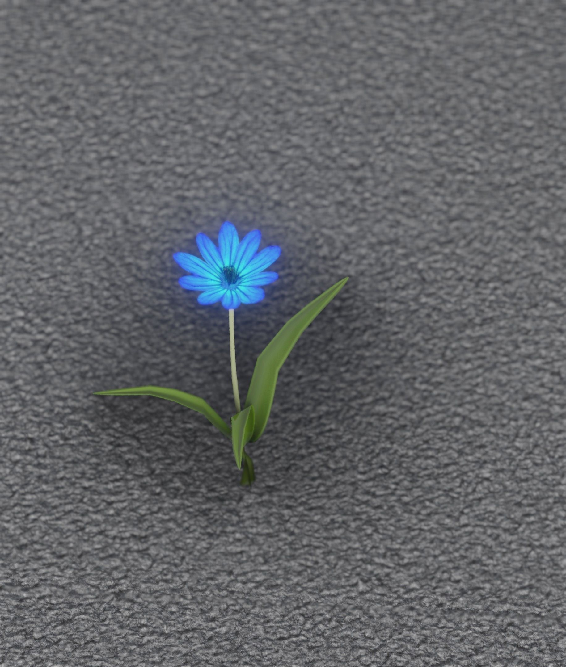 Blue Flower - Verion 3 - Object 18 Low-poly 3D model_50
