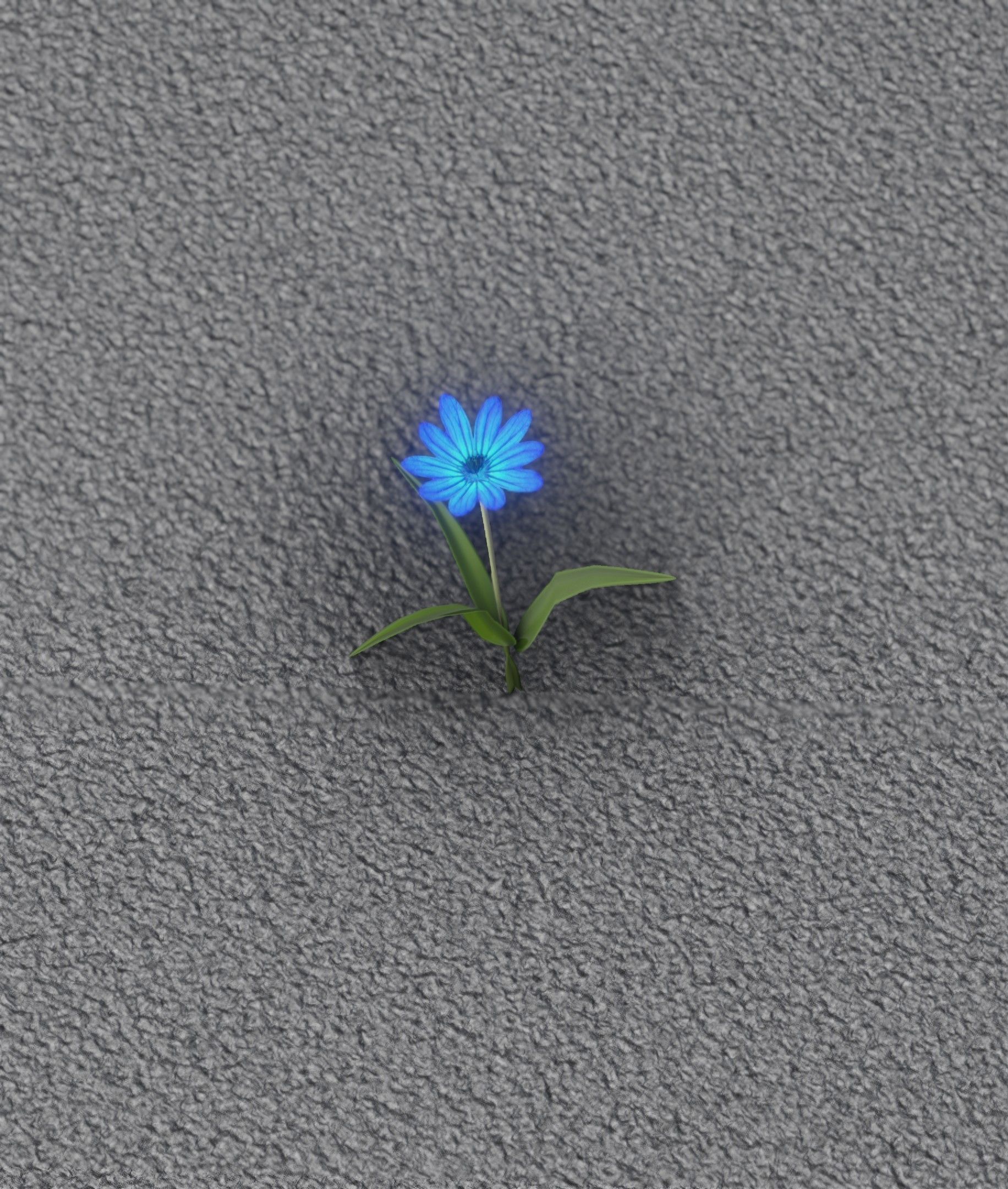 Blue Flower - Verion 3 - Object 18 Low-poly 3D model_10