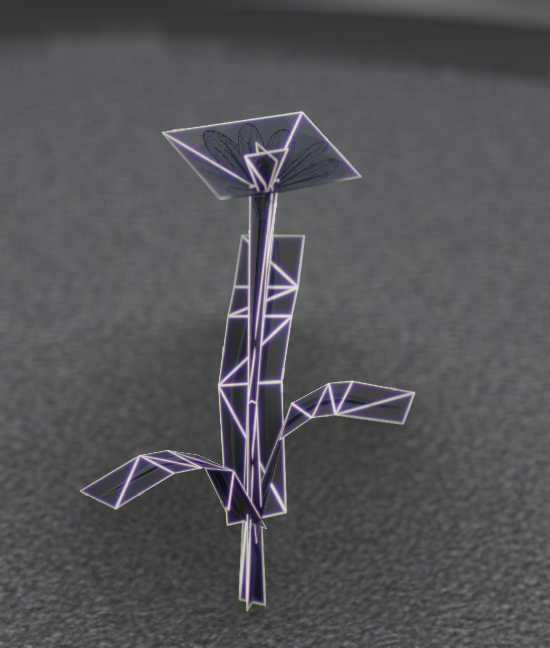 Blue Flower - Verion 3 - Object 18 Low-poly 3D model_22