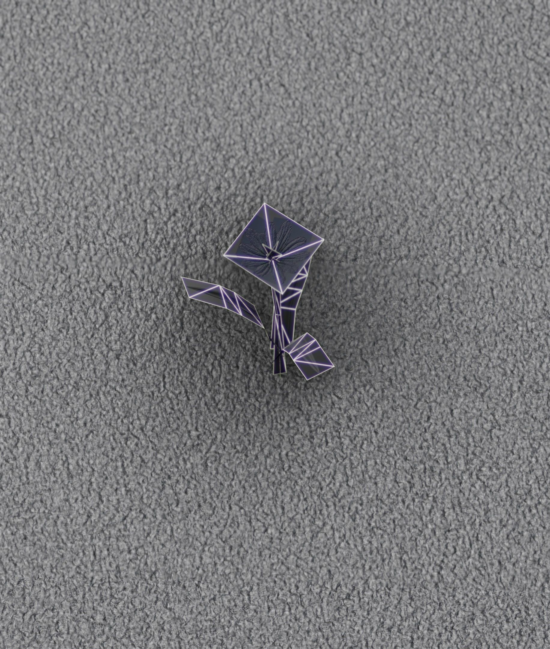 Blue Flower - Verion 3 - Object 18 Low-poly 3D model_2