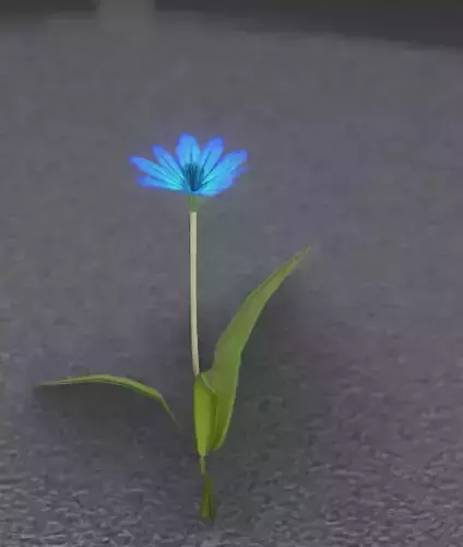 Blue Flower - Verion 3 - Object 18 Low-poly 3D model Blue Flower - Verion 3 - Object 18 Low-poly 3D model