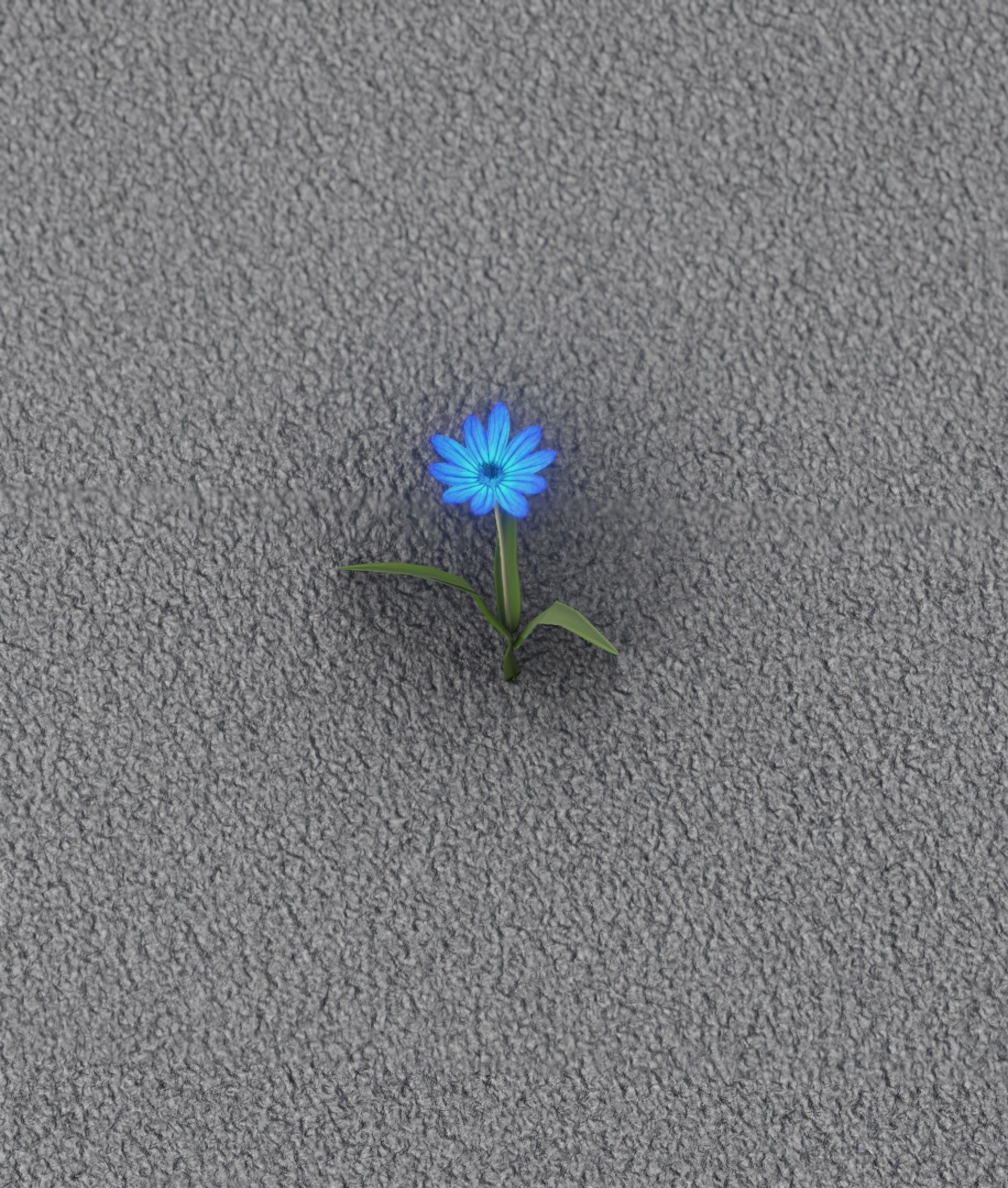 Blue Flower - Verion 3 - Object 18 Low-poly 3D model_12