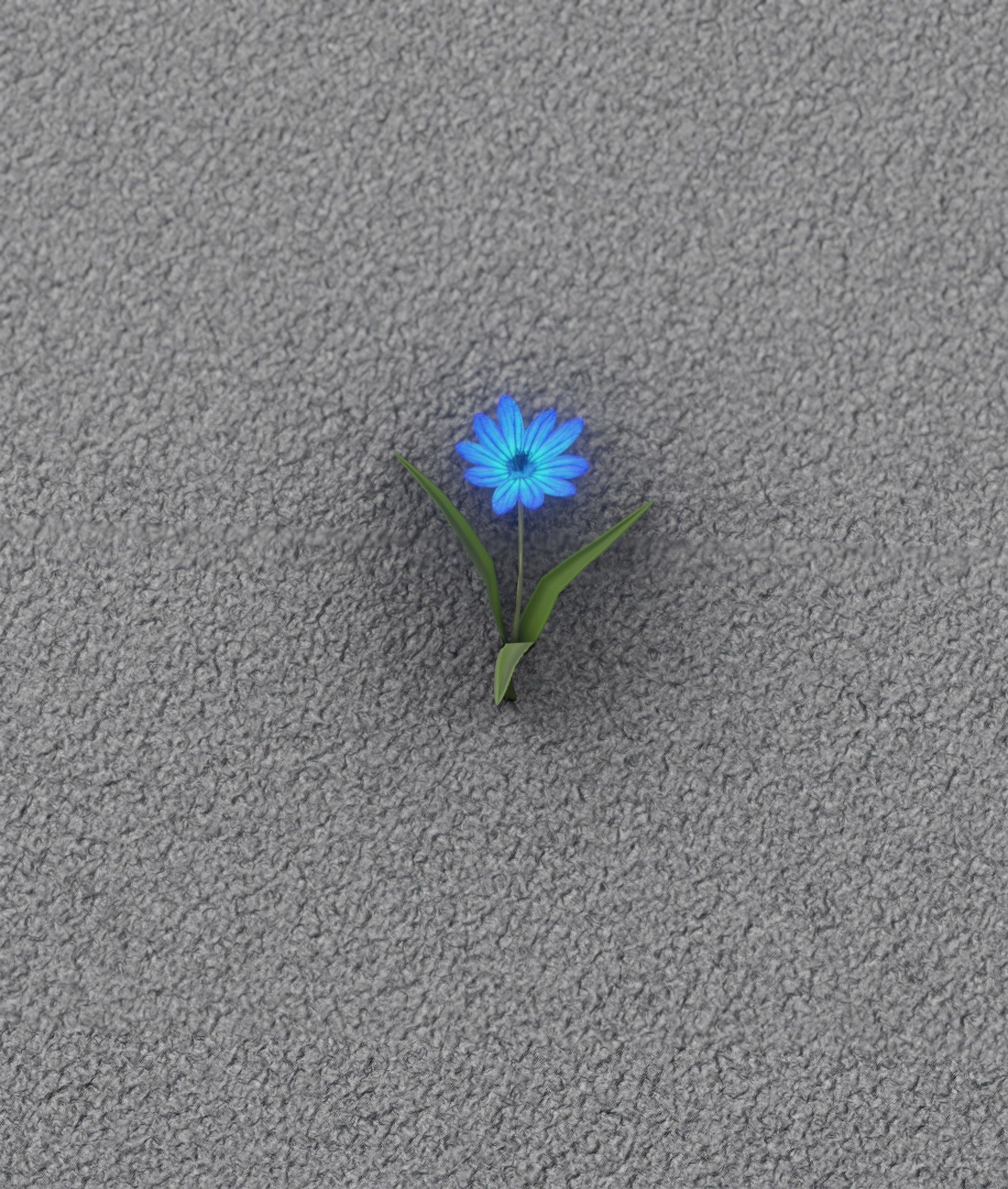 Blue Flower - Verion 3 - Object 18 Low-poly 3D model_14