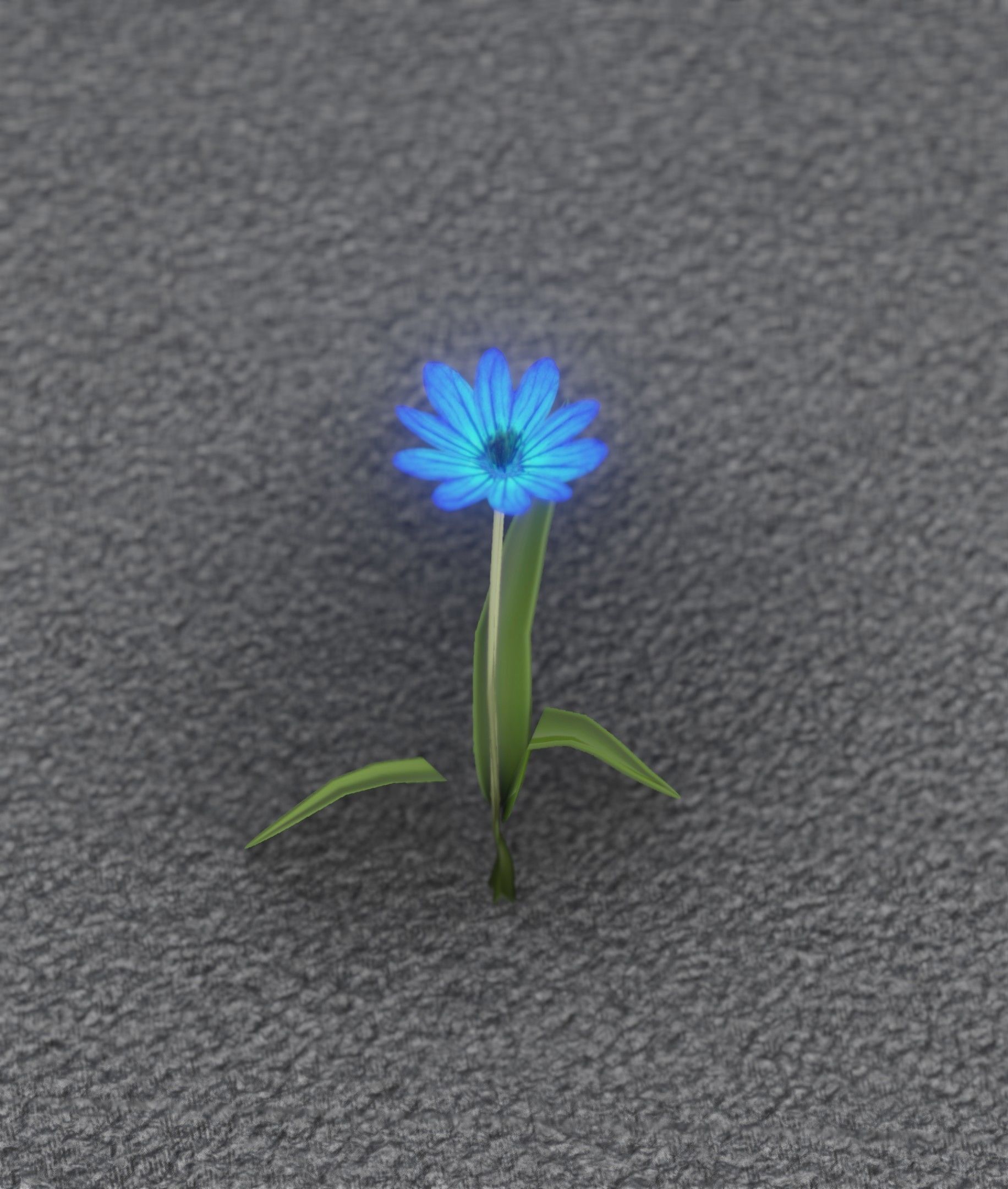 Blue Flower - Verion 3 - Object 18 Low-poly 3D model_34