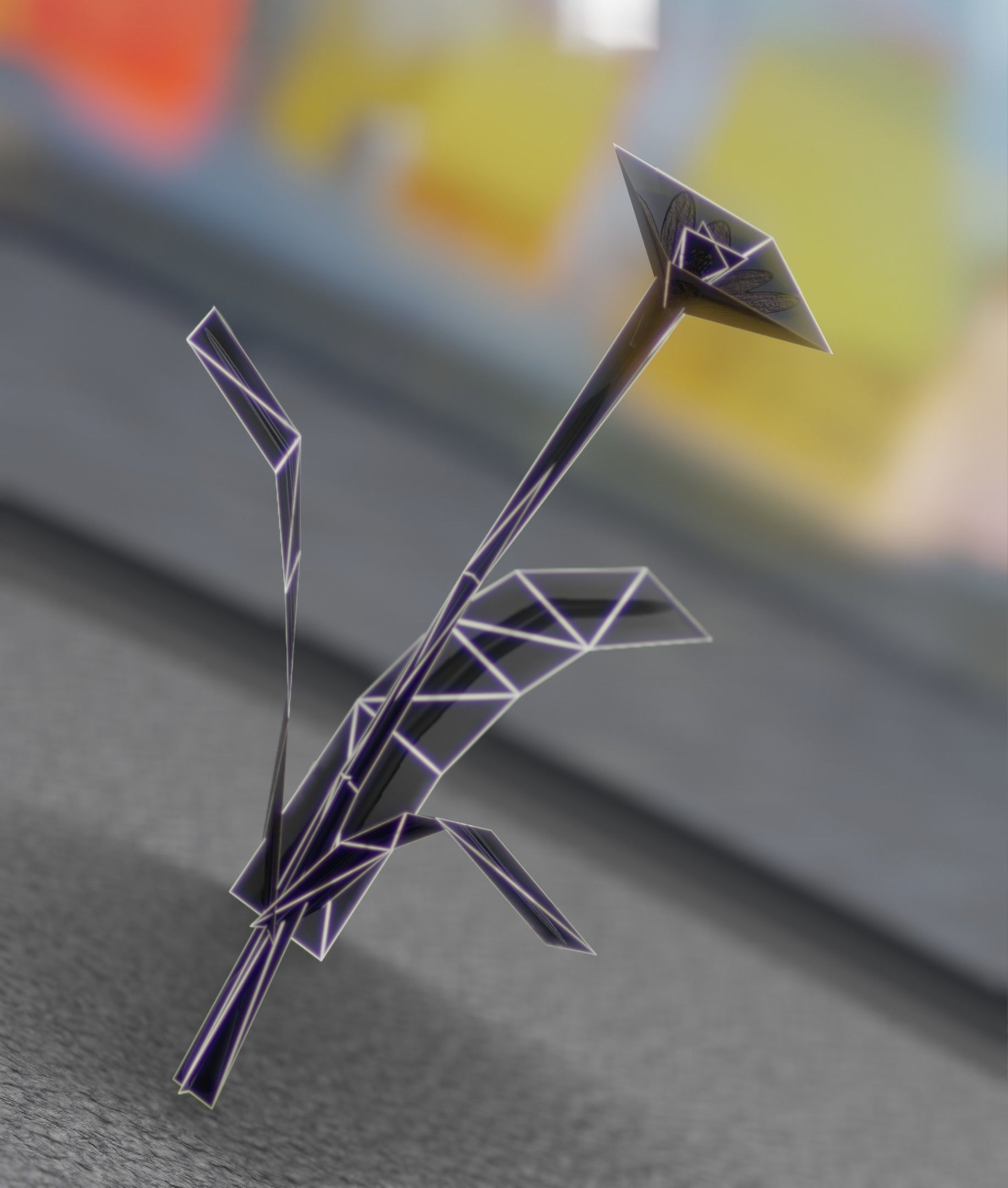 Red Flower - Verion 5 - Object 28 Low-poly 3D model_35