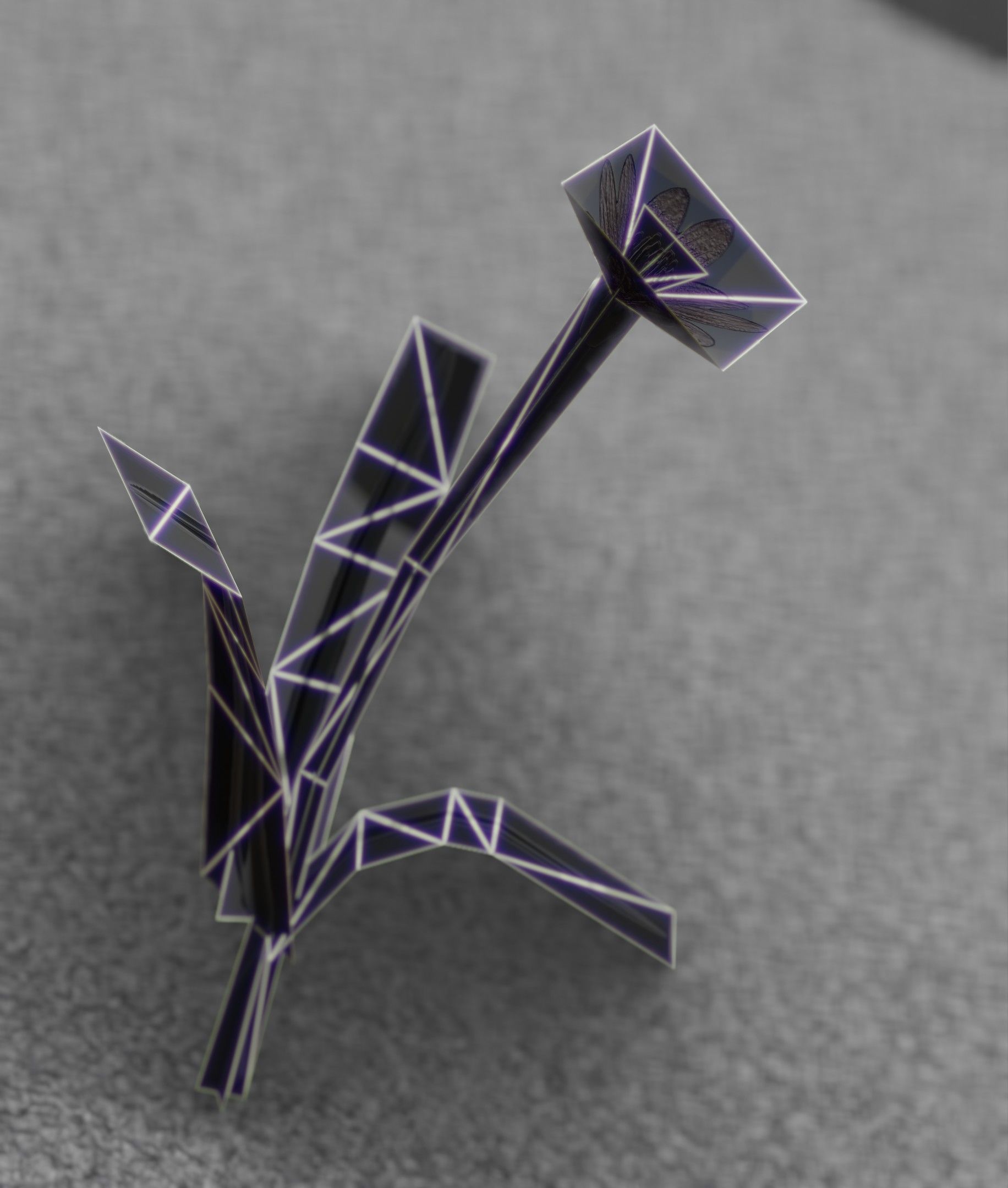 Red Flower - Verion 5 - Object 28 Low-poly 3D model_21