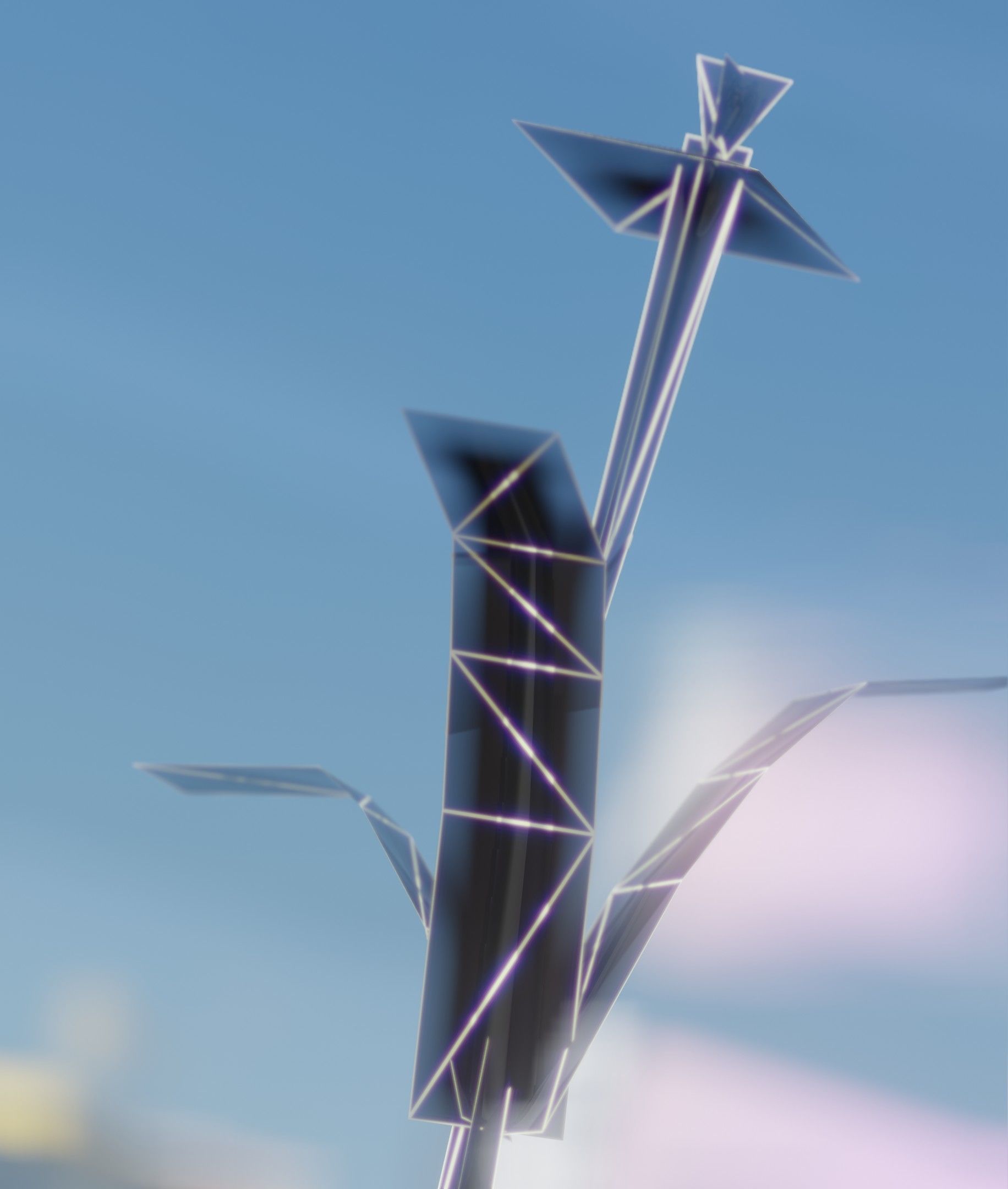 Red Flower - Verion 6 - Object 29 Low-poly 3D model_15