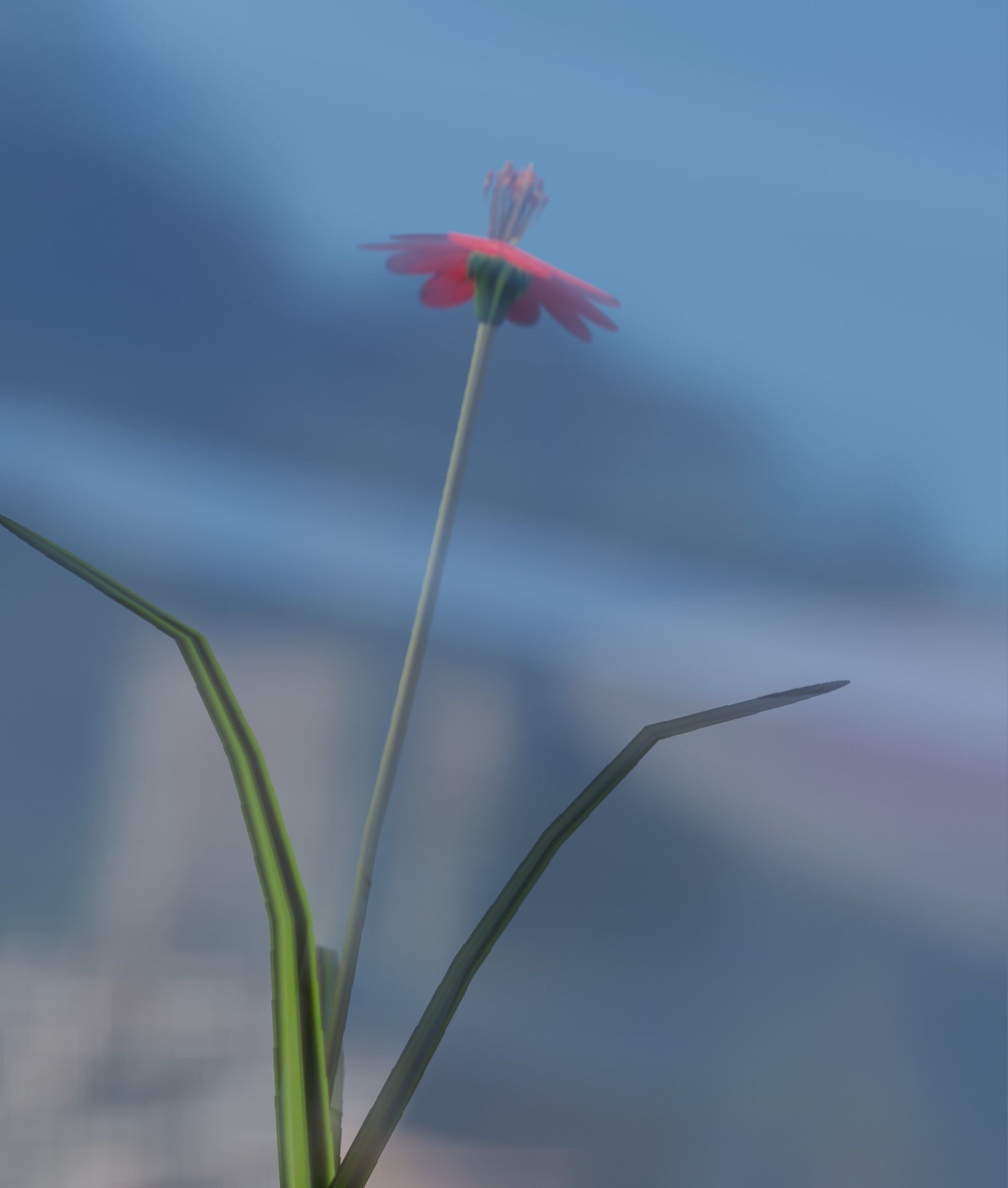 Red Flower - Verion 6 - Object 29 Low-poly 3D model_29