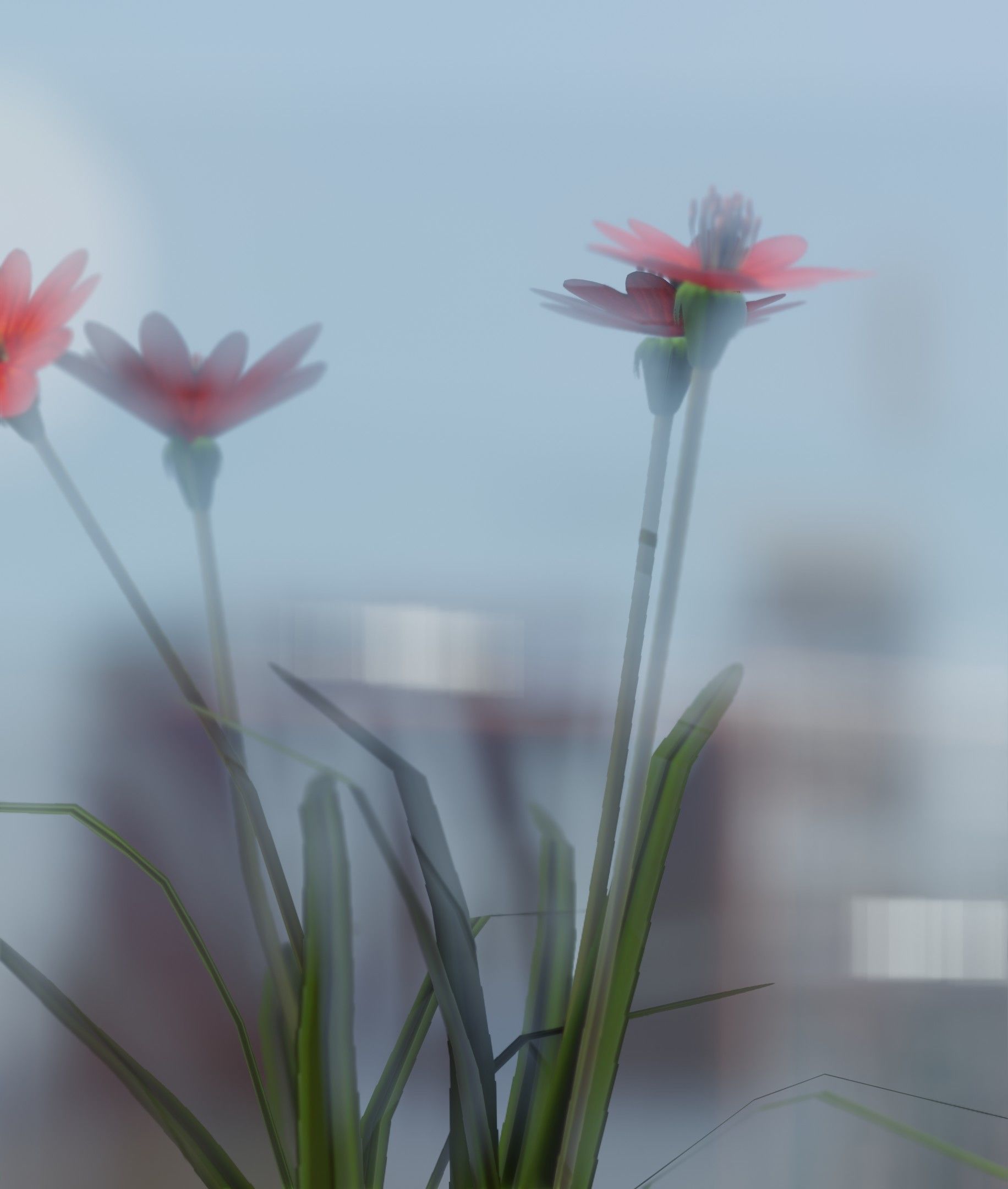 Red Flowers - Verion 7 - Object 30 Low-poly 3D model_27