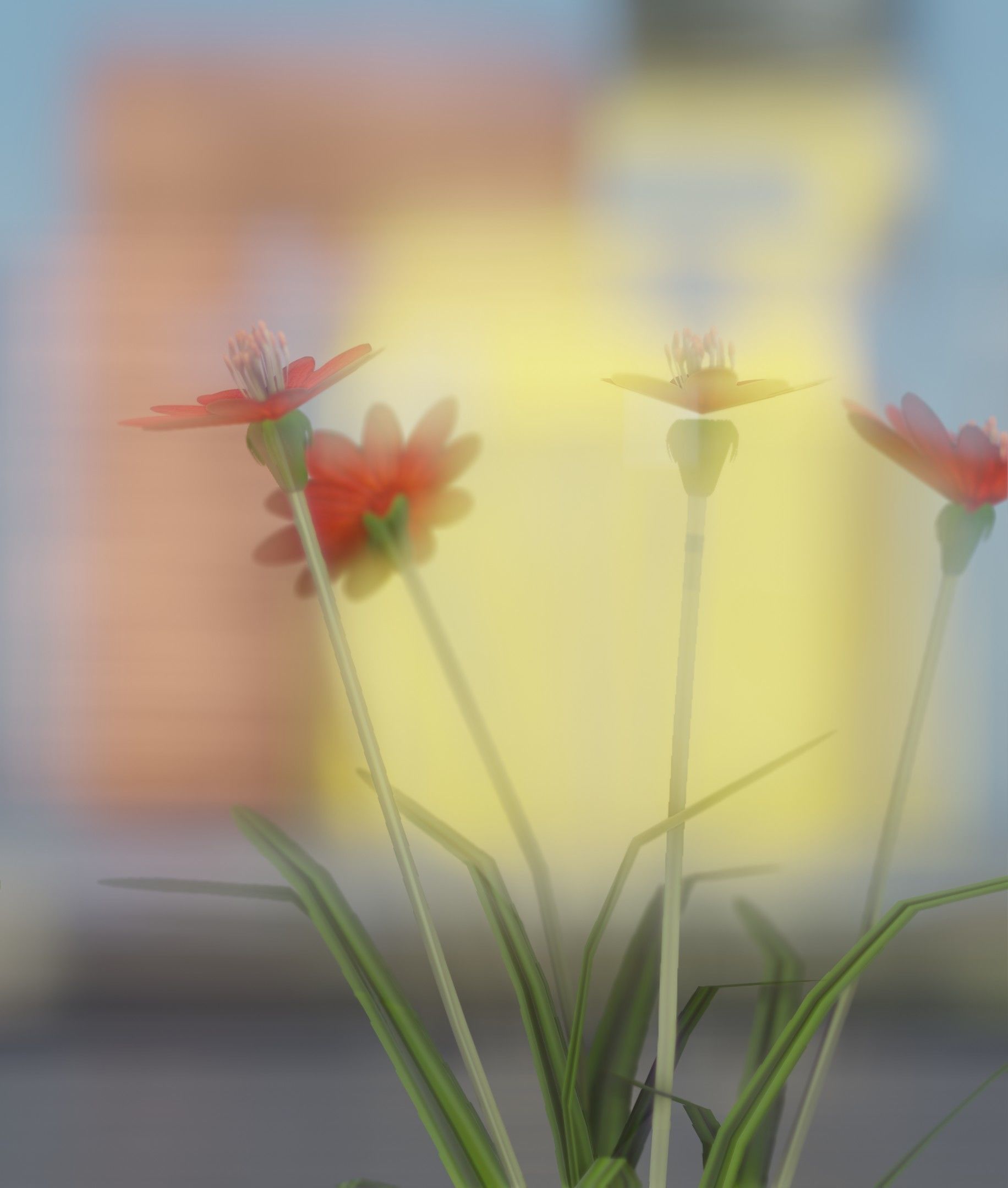 Red Flowers - Verion 7 - Object 30 Low-poly 3D model_30