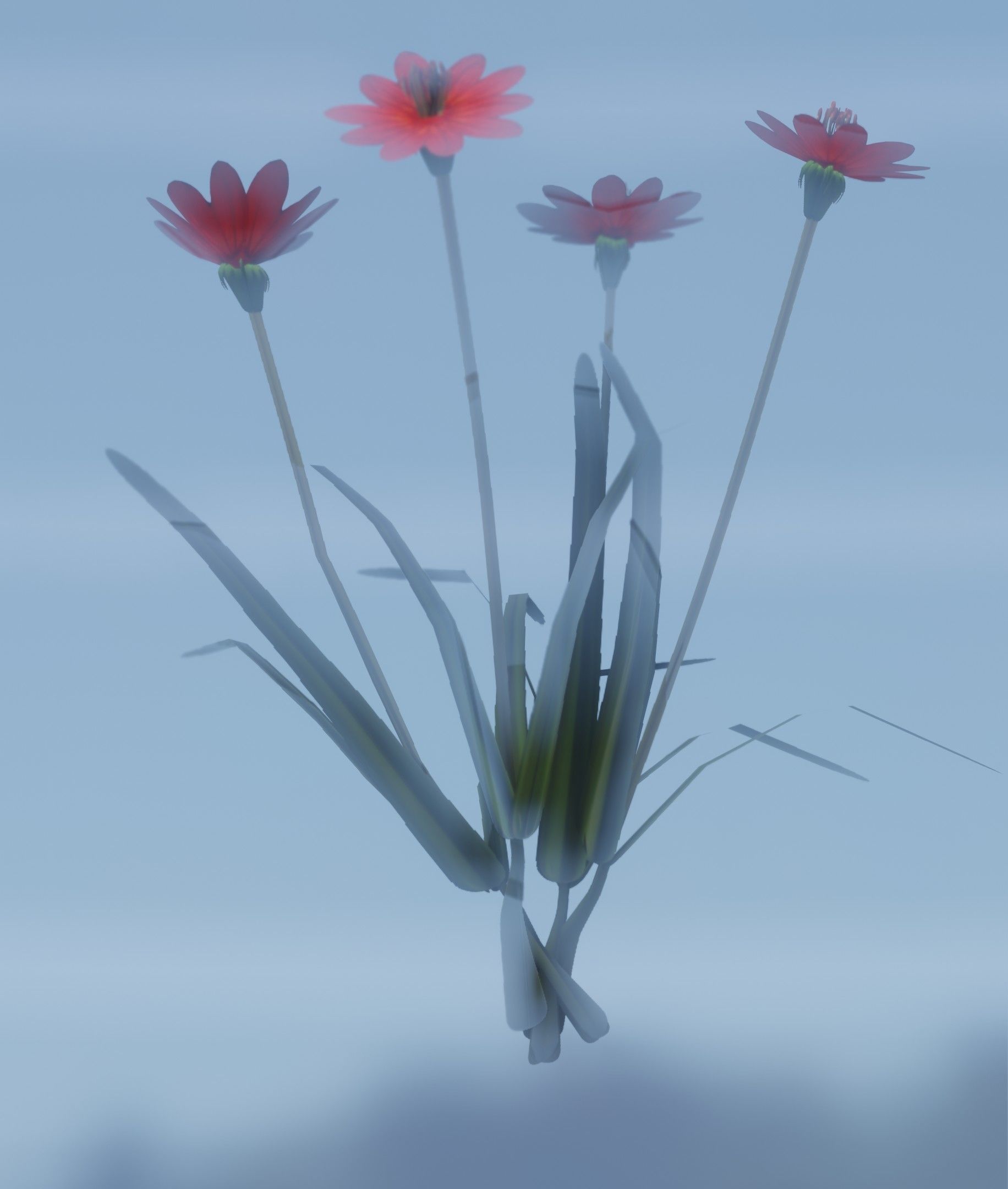 Red Flowers - Verion 7 - Object 30 Low-poly 3D model_38