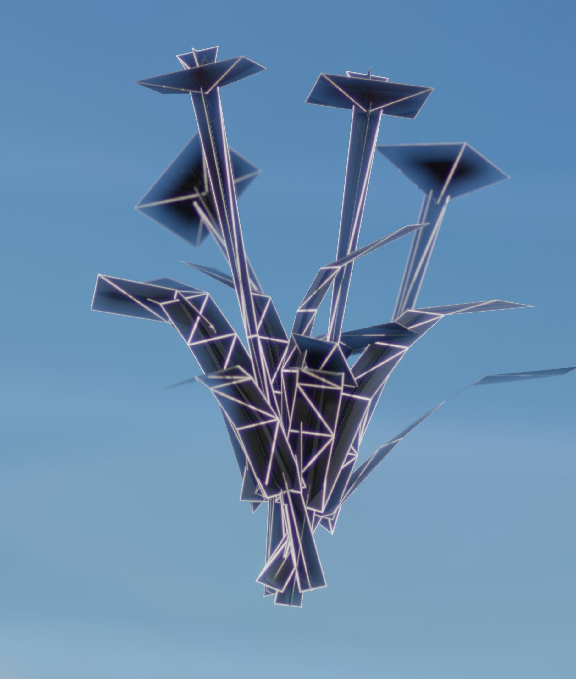 Red Flowers - Verion 7 - Object 30 Low-poly 3D model_1