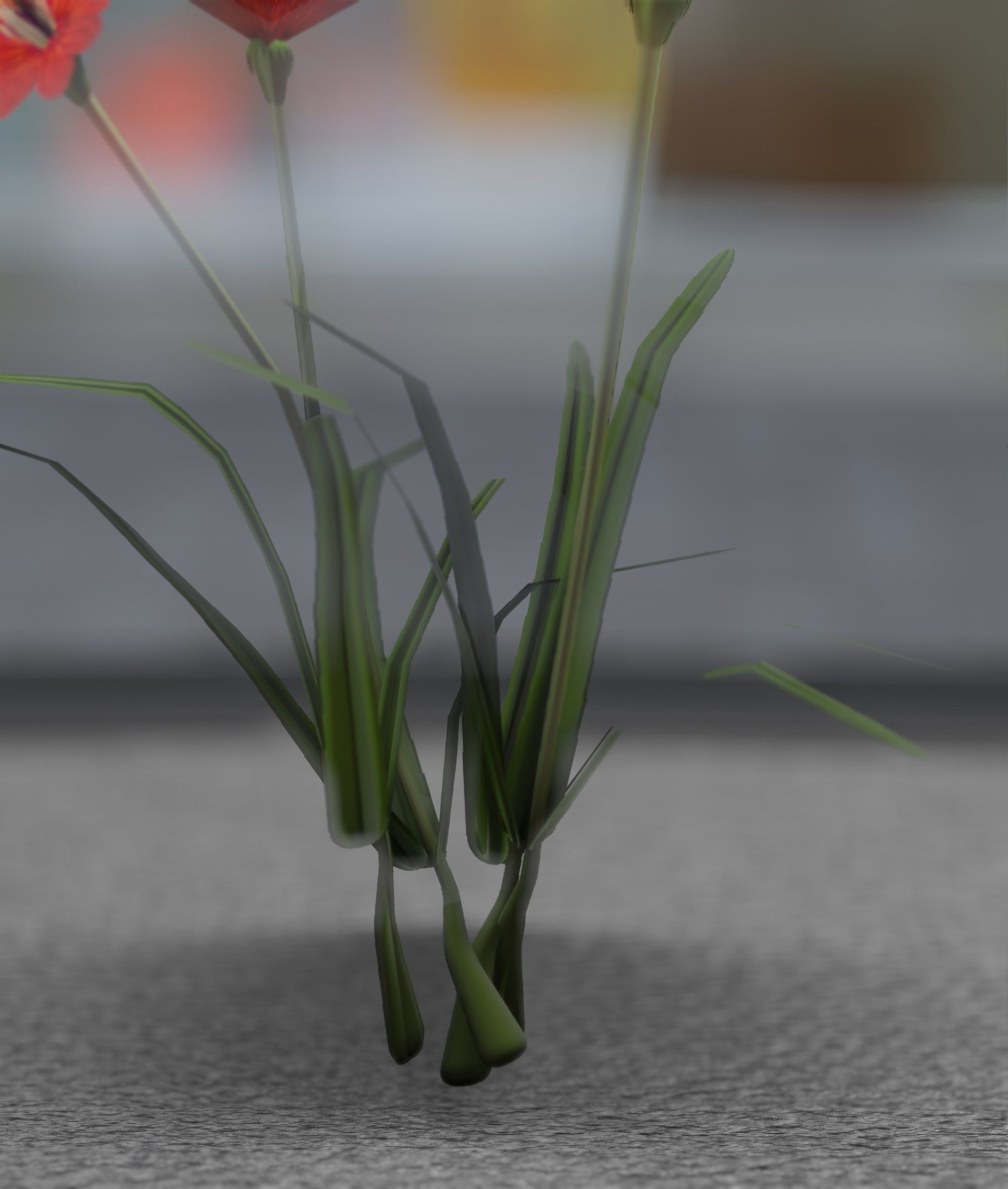 Red Flowers - Verion 7 - Object 30 Low-poly 3D model_11