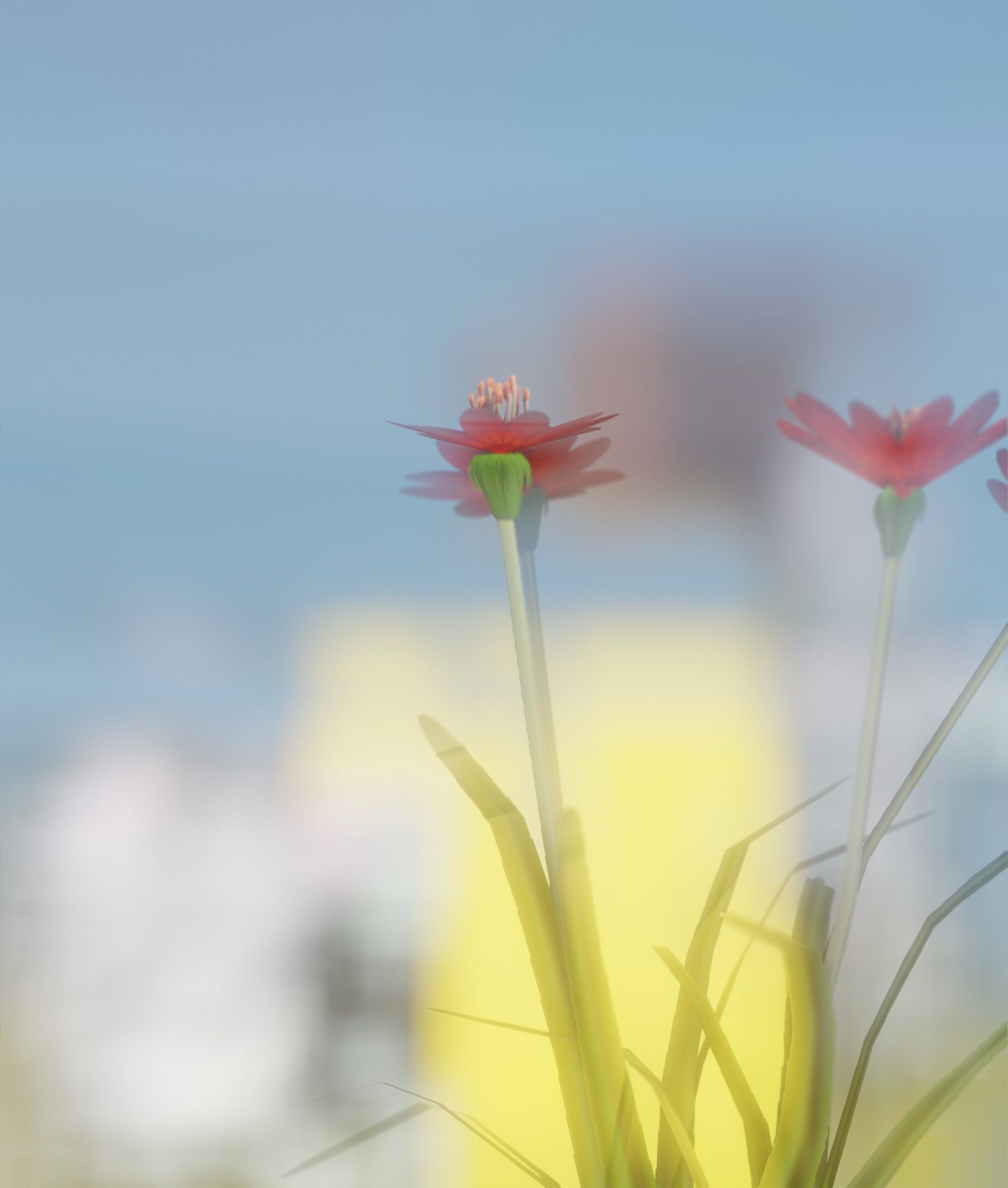 Red Flowers - Verion 7 - Object 30 Low-poly 3D model_33