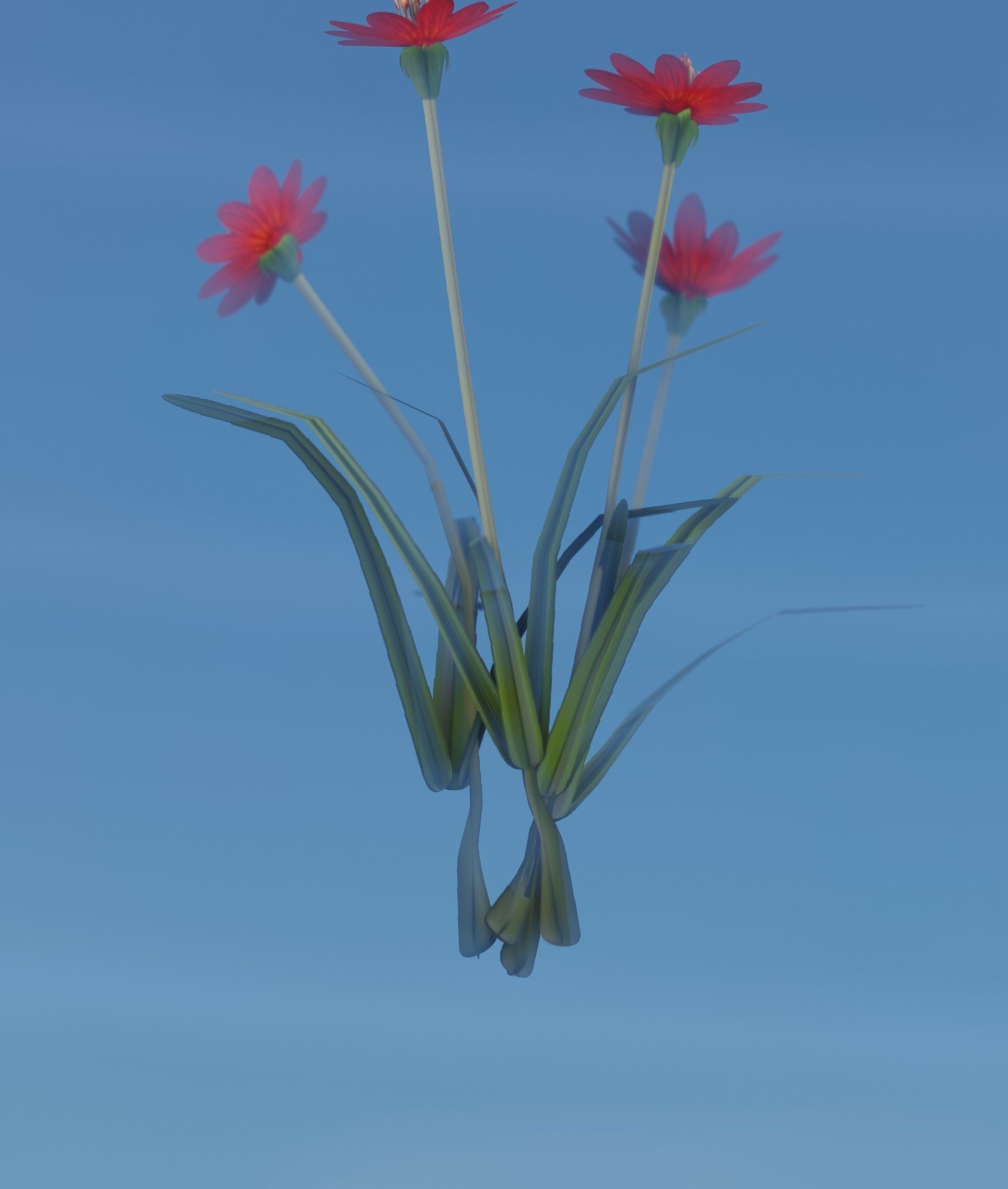 Red Flowers - Verion 7 - Object 30 Low-poly 3D model_43