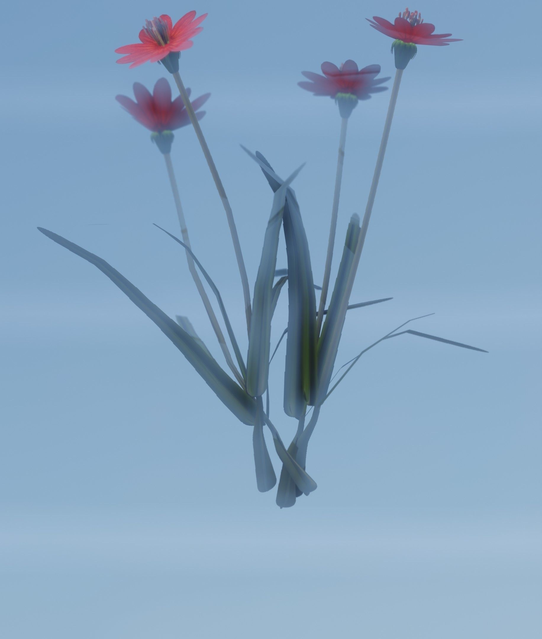 Red Flowers - Verion 7 - Object 30 Low-poly 3D model_39