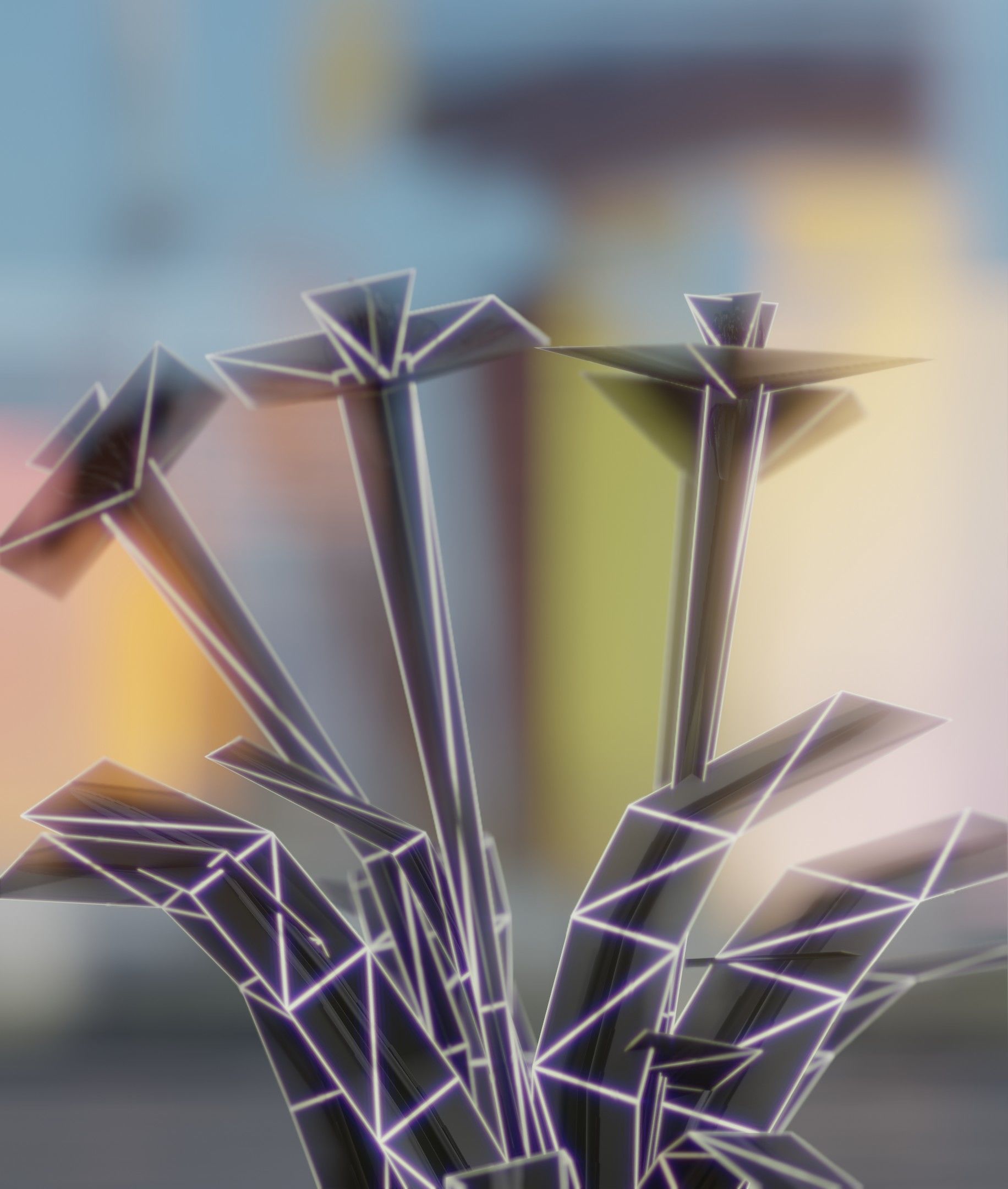 Red Flowers - Verion 7 - Object 30 Low-poly 3D model_29