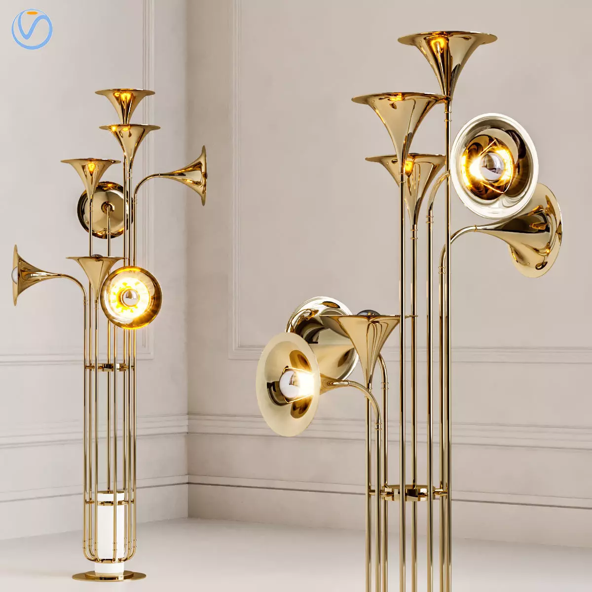 Floor Lamp by Delightfull 3D model_0