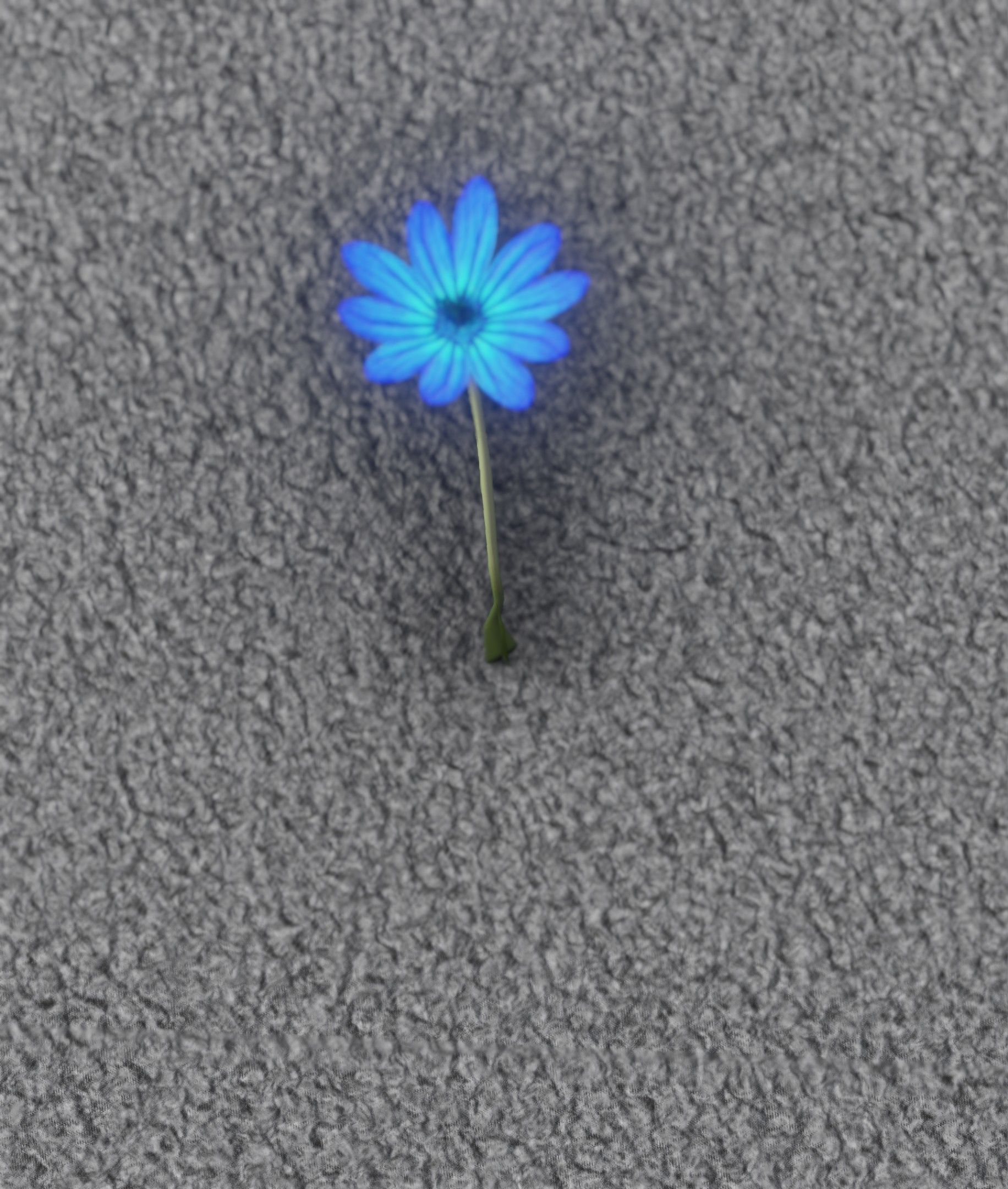 Blue Flower - Verion 5 - Object 35 Low-poly 3D model_9