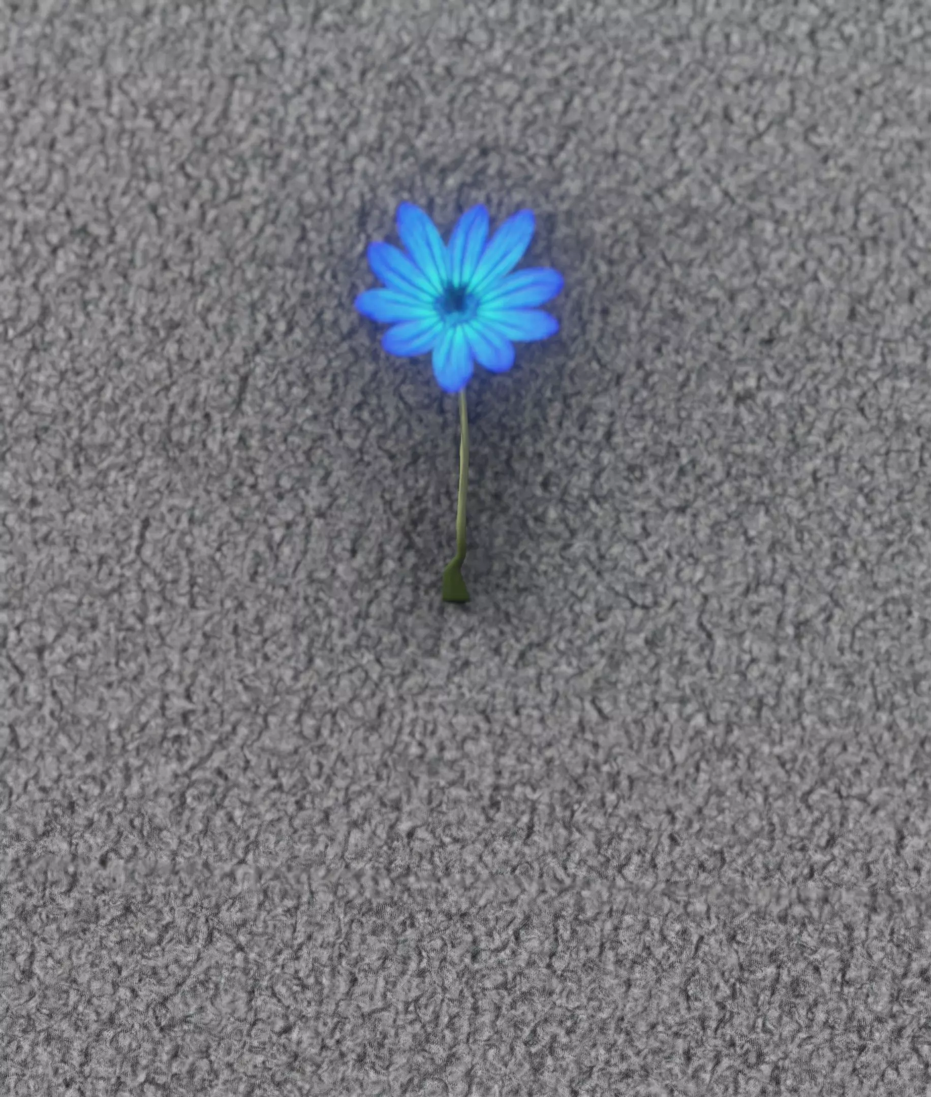 Blue Flower - Verion 5 - Object 35 Low-poly 3D model_0