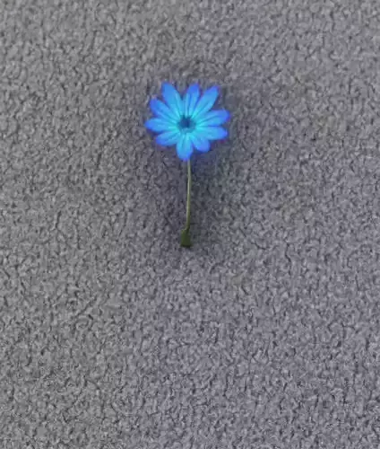 Blue Flower - Verion 5 - Object 35 Low-poly 3D model Blue Flower - Verion 5 - Object 35 Low-poly 3D model