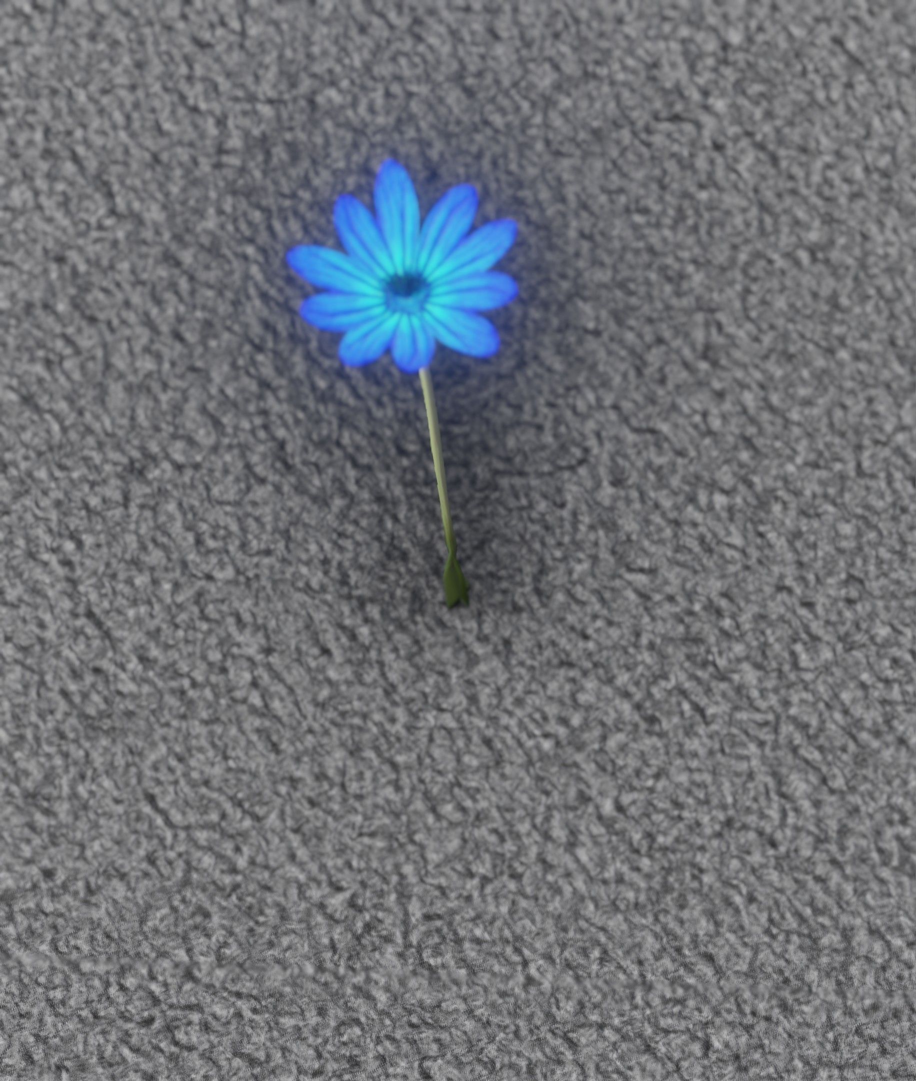 Blue Flower - Verion 5 - Object 35 Low-poly 3D model_8