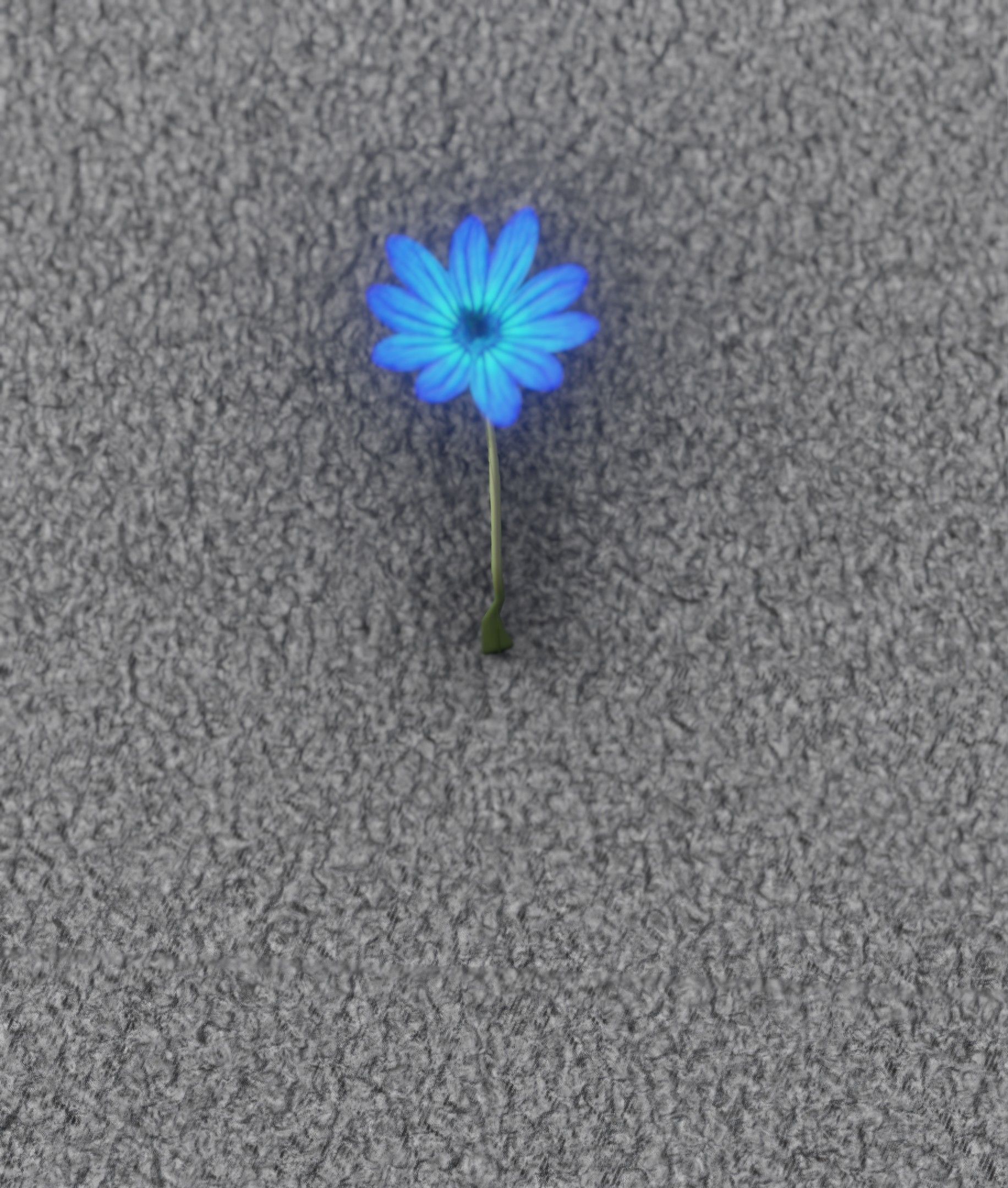 Blue Flower - Verion 5 - Object 35 Low-poly 3D model_10