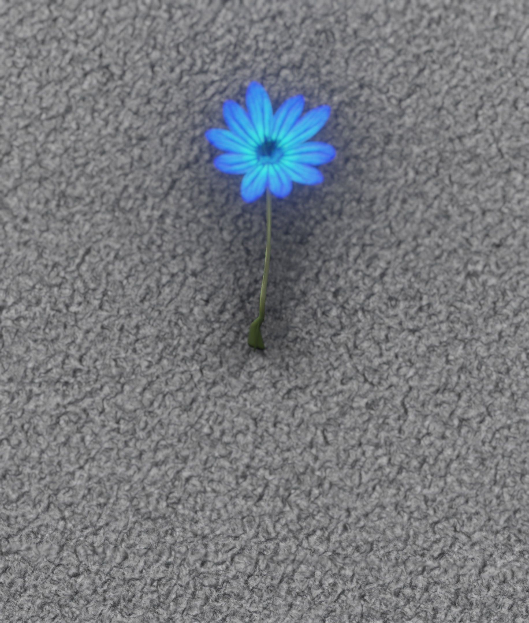 Blue Flower - Verion 5 - Object 35 Low-poly 3D model_3