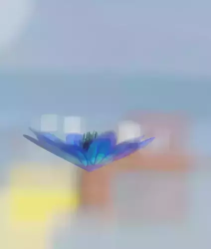 Blue Flower Blossom Version 6 - Object 36 Low-poly 3D model Blue Flower Blossom Version 6 - Object 36 Low-poly 3D model