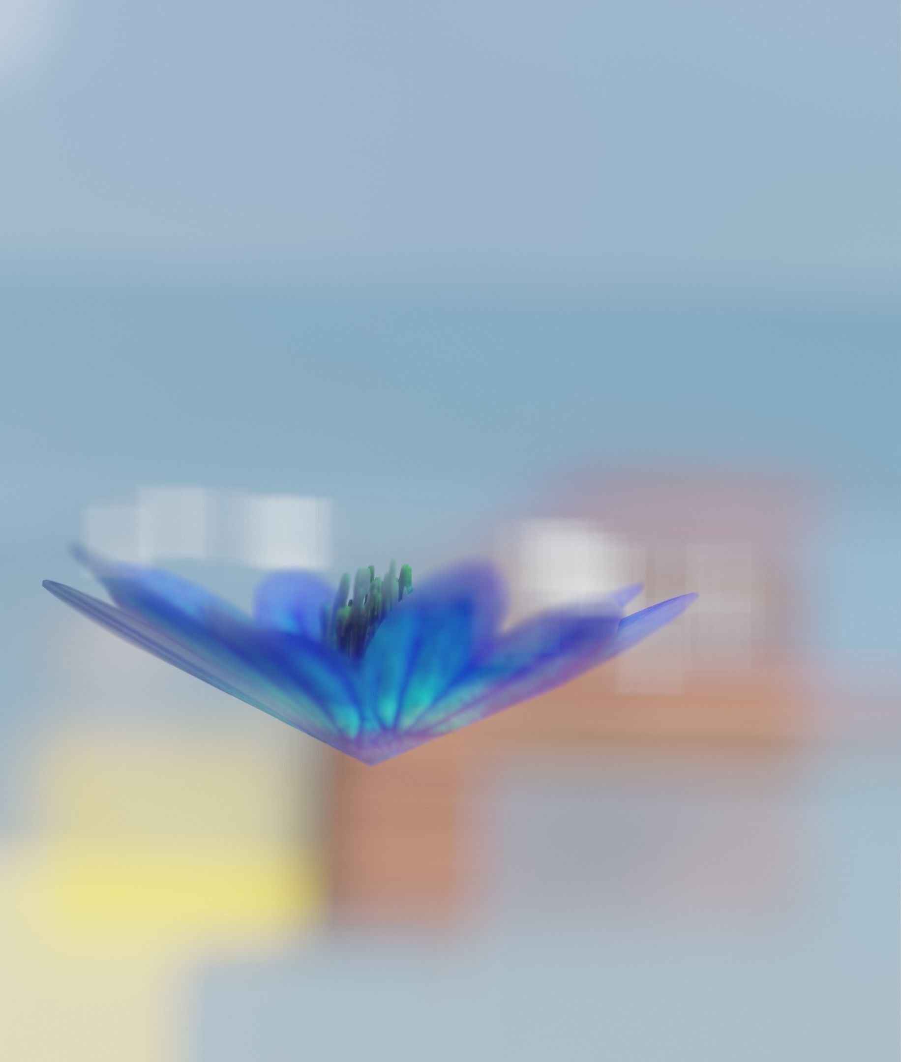 Blue Flower Blossom Version 6 - Object 36 Low-poly 3D model_50