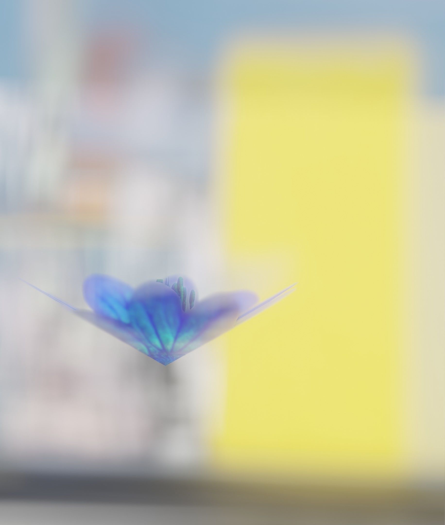 Blue Flower Blossom Version 6 - Object 36 Low-poly 3D model_5