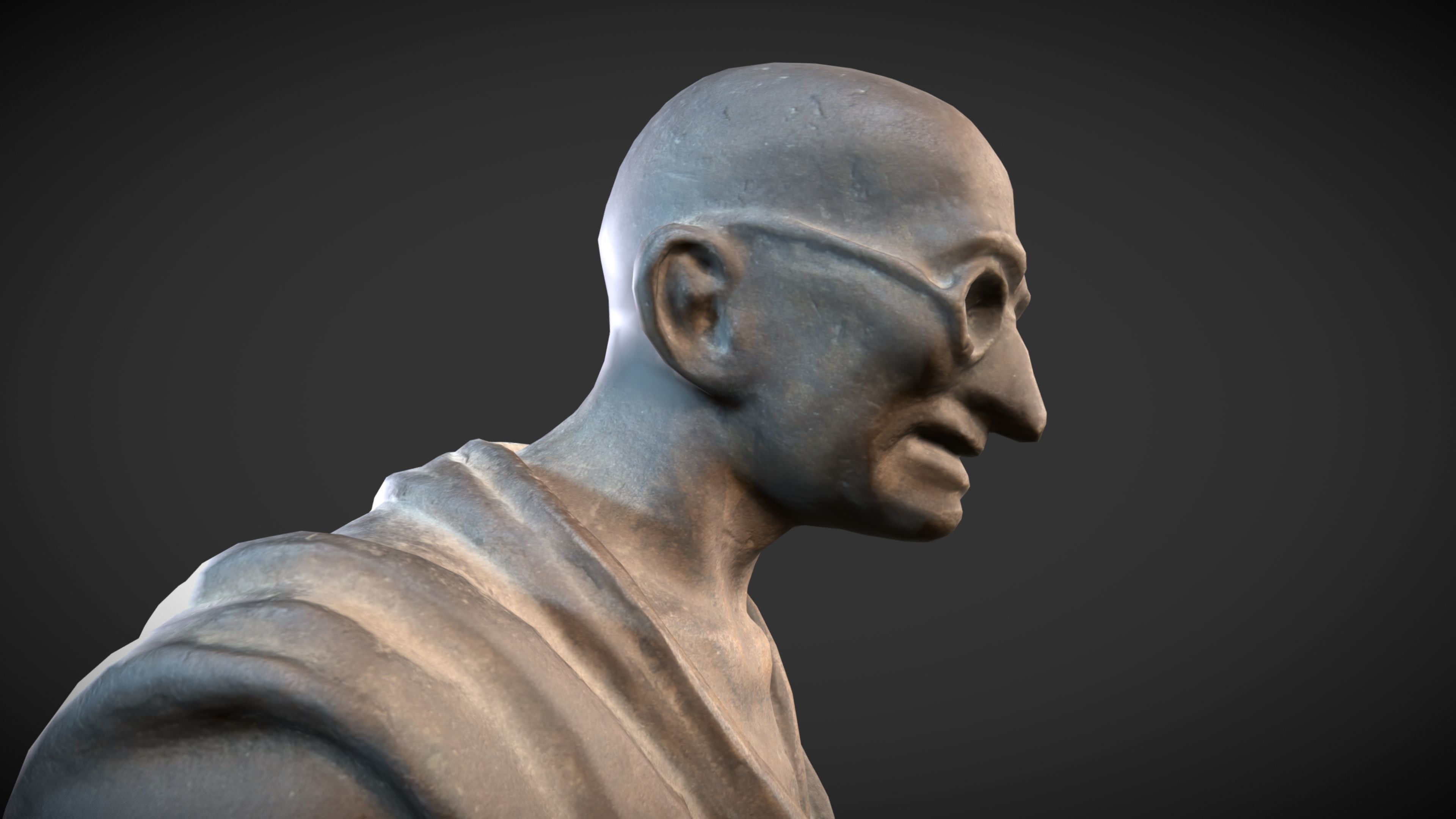 Gandhi by Vatteroni 3DP 3D print model_14