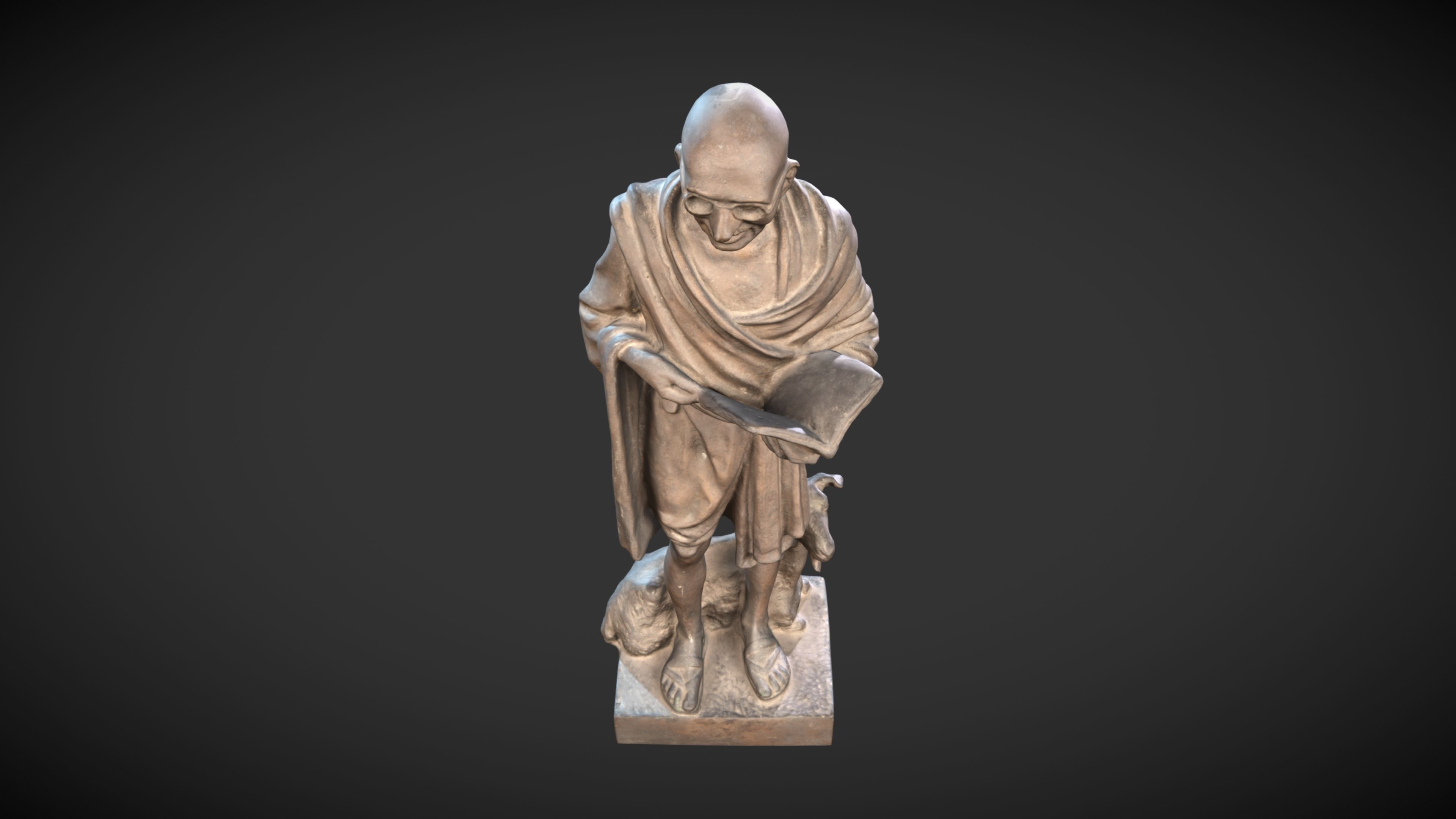 Gandhi by Vatteroni 3DP 3D print model_16
