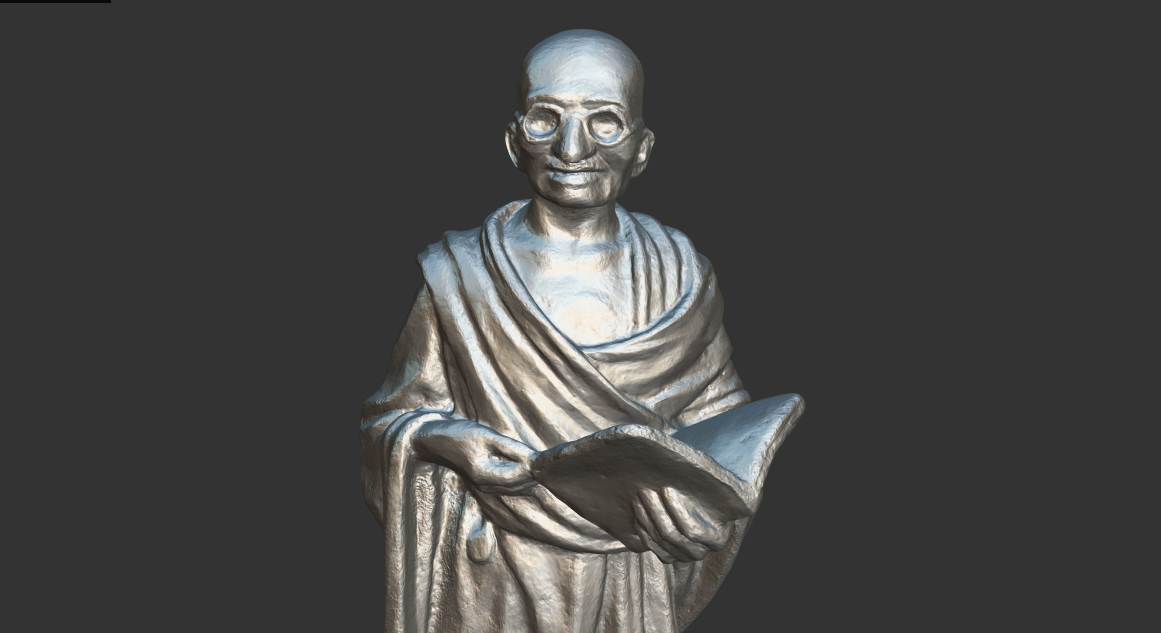 Gandhi by Vatteroni 3DP 3D print model_22