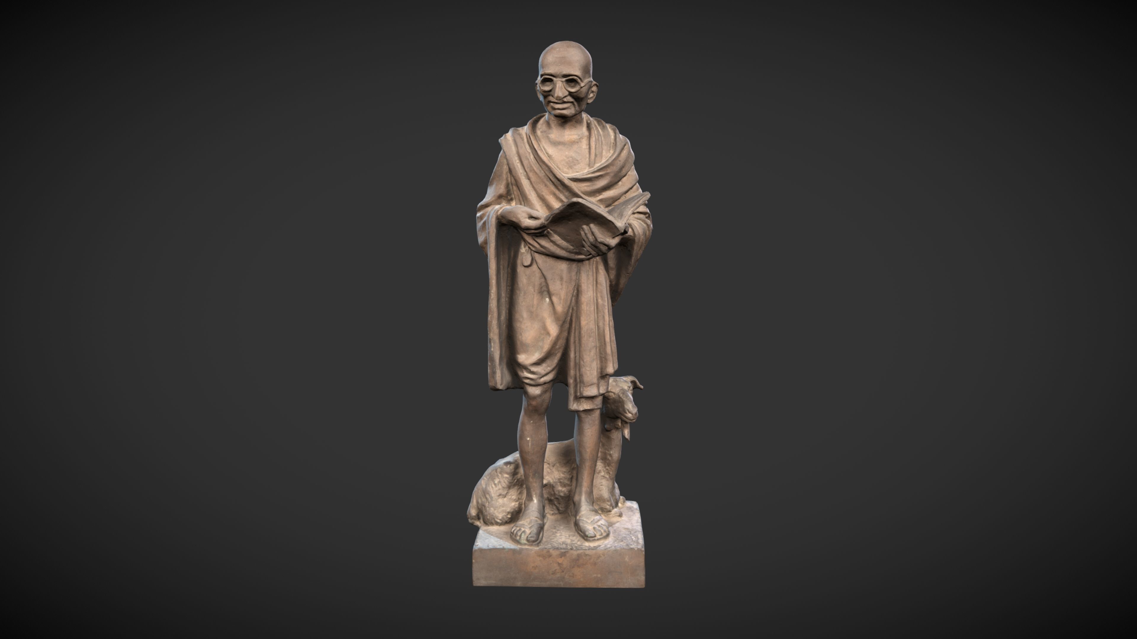 Gandhi by Vatteroni 3DP 3D print model_2