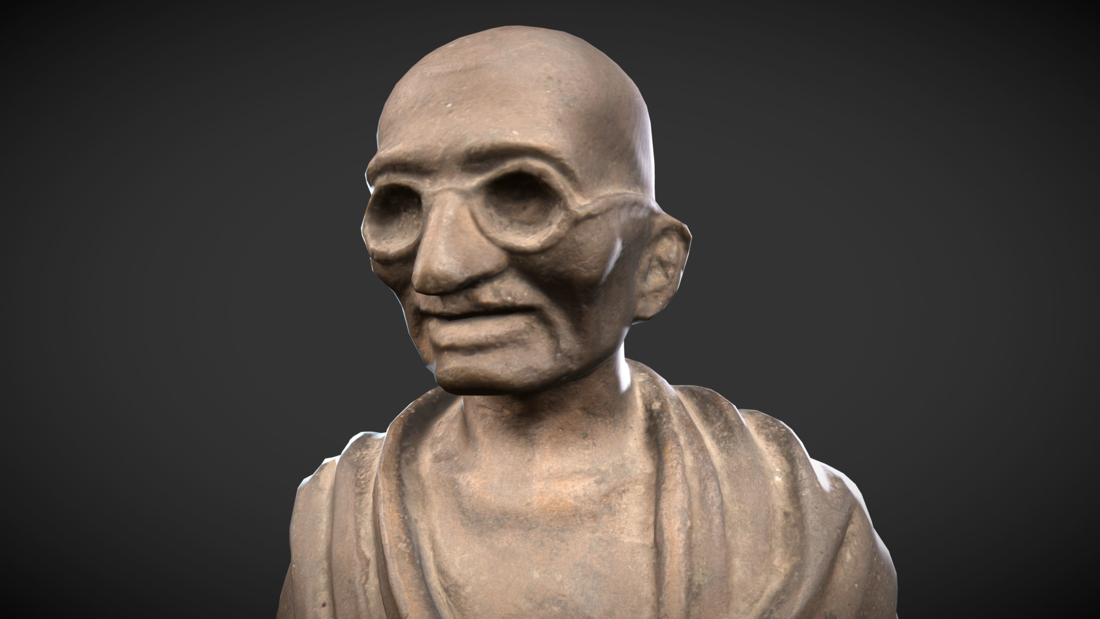 Gandhi by Vatteroni 3DP 3D print model_15