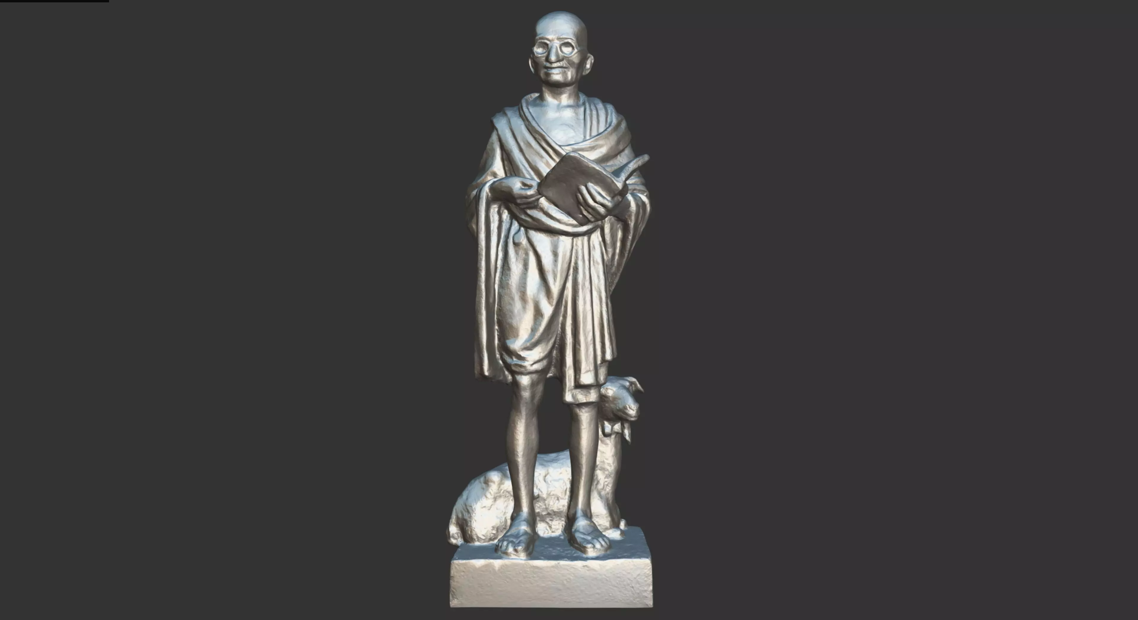 Gandhi by Vatteroni 3DP 3D print model_0