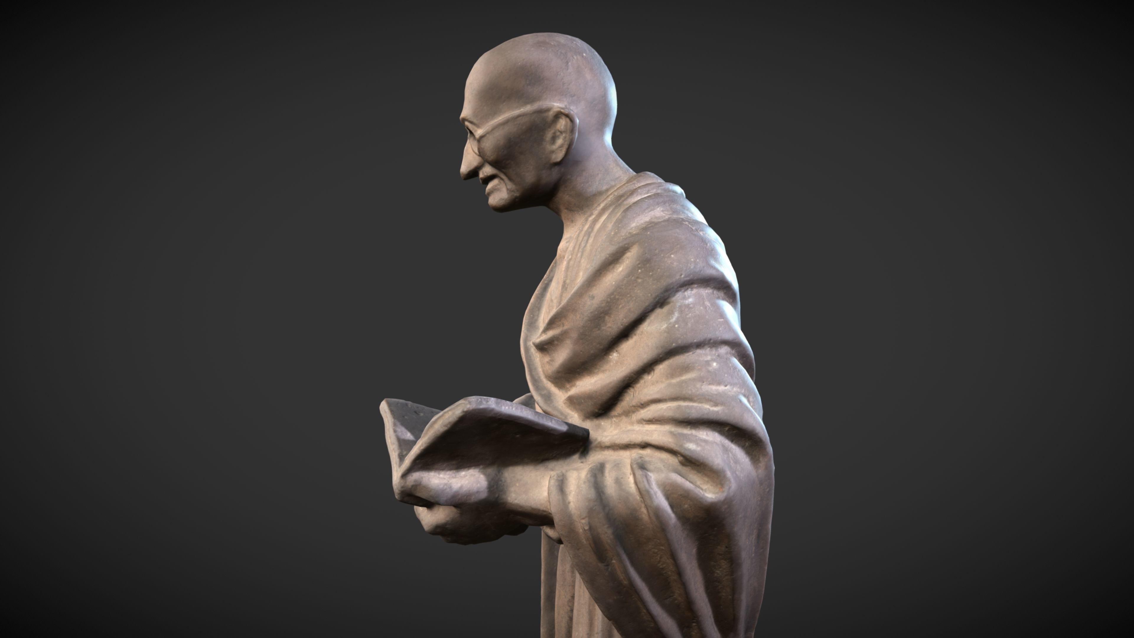 Gandhi by Vatteroni 3DP 3D print model_12