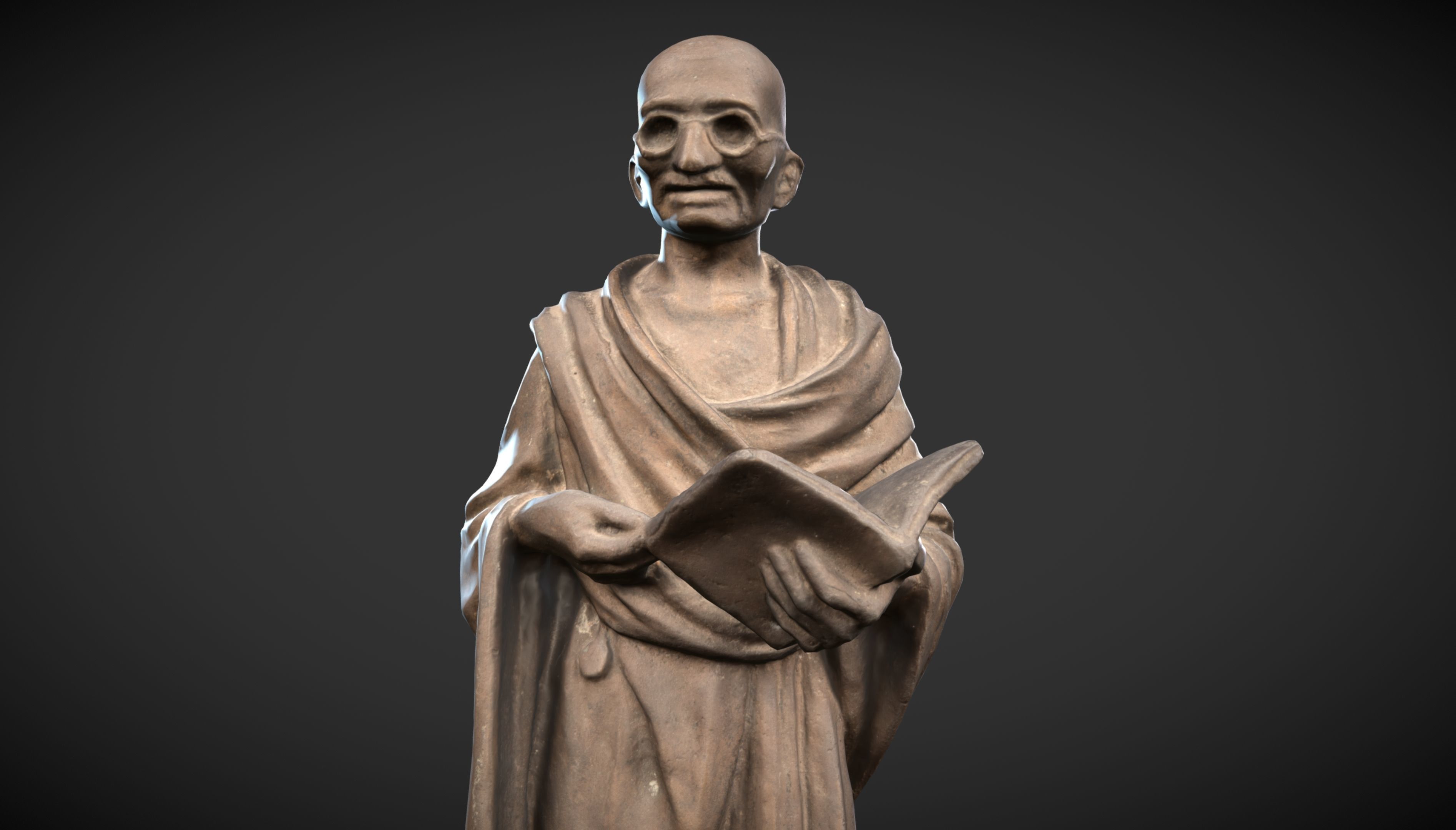 Gandhi by Vatteroni 3DP 3D print model_6